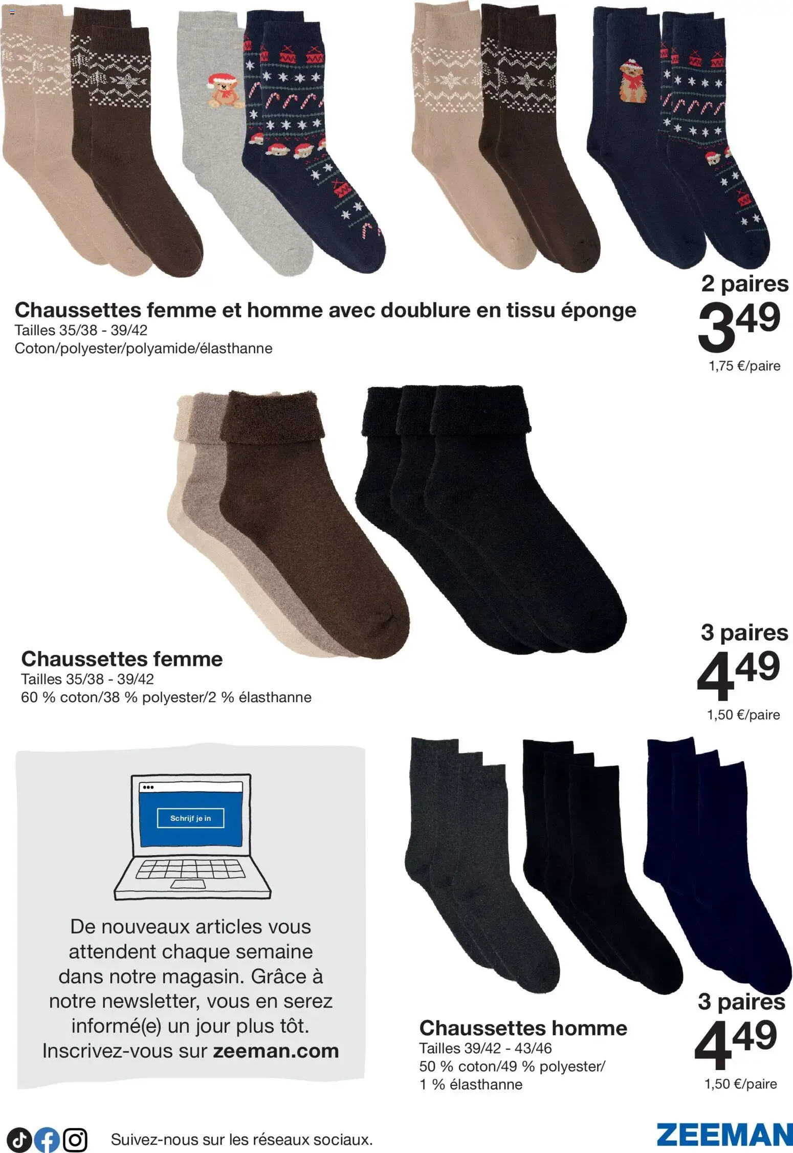 Cette semaine : des pyjamas chauds pour tout le monde. du 24 octobre au 6 novembre 2026 - Catalogue page 17