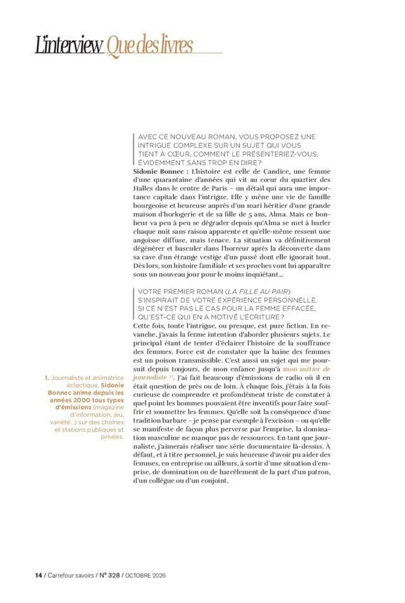 Carrefour SAVOIRS du 1 octobre au 31 octobre 2026 - Catalogue page 14