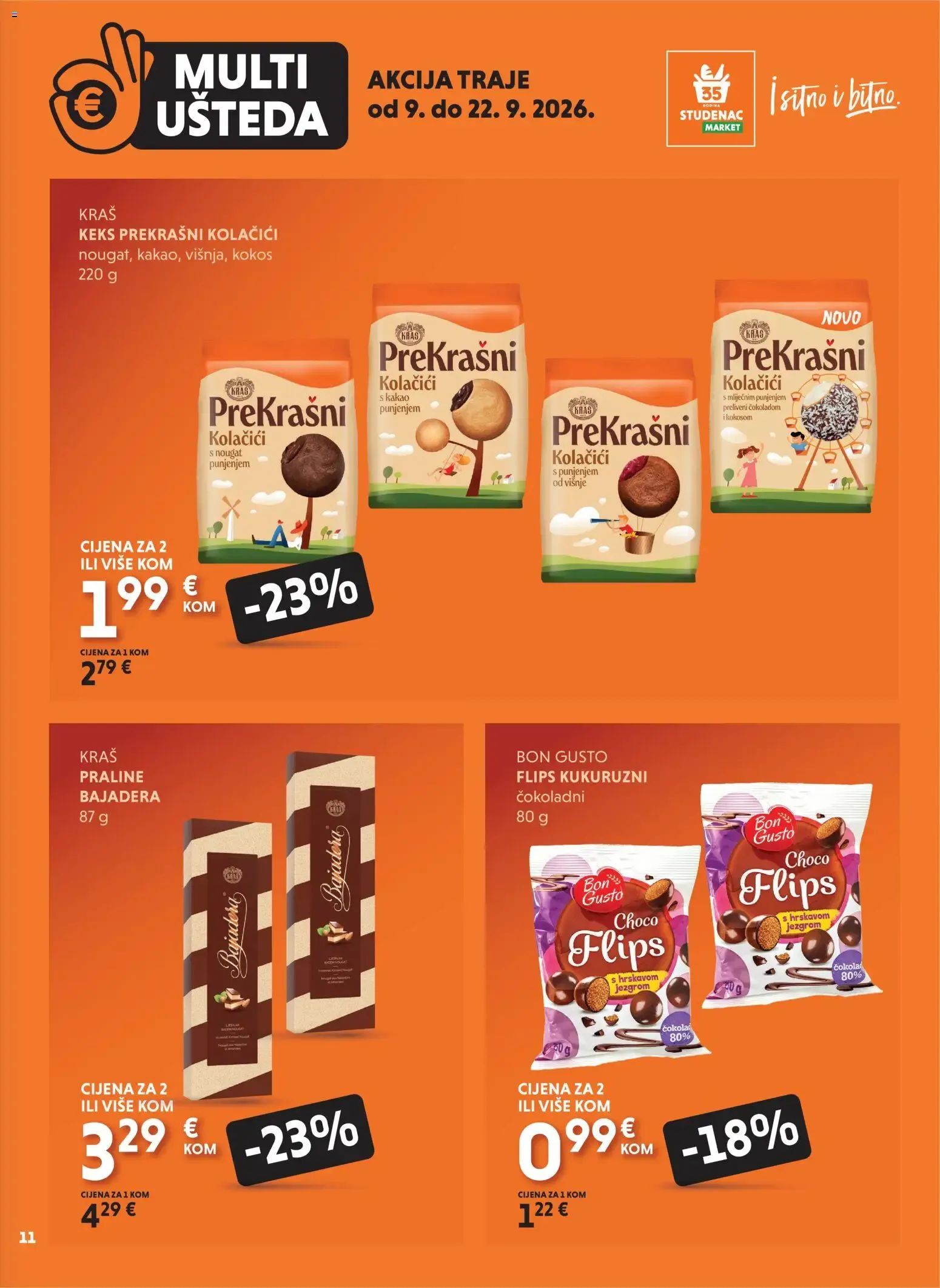 Katalog Studenac MultiUšteda novi od 09.09.2026 na listanje > letak digitalni od 9. rujna do 22. rujna 2026. - Pregled Stranica 11