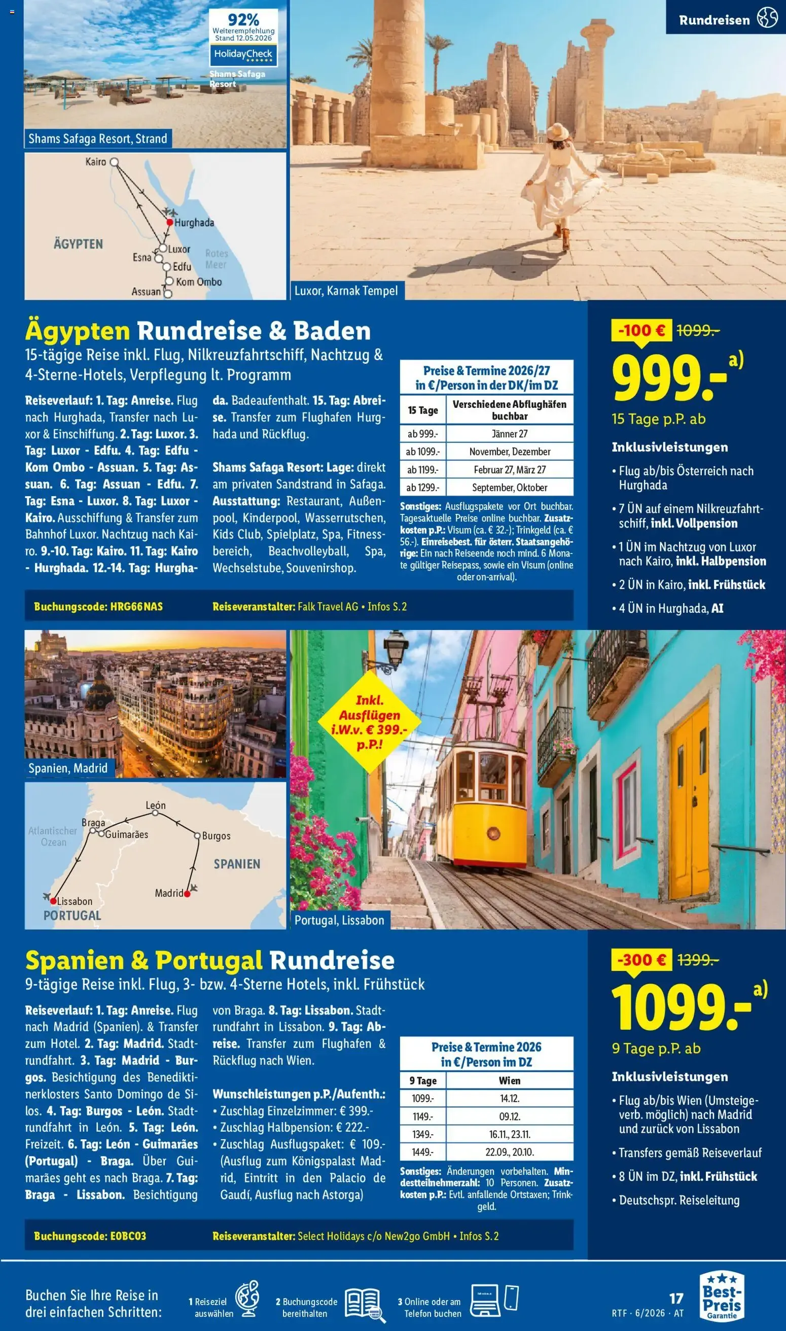 Lidl Reisen - Traumurlaub von 13. Juni bis 15. Juli 2026 - Flugblätt seite  17