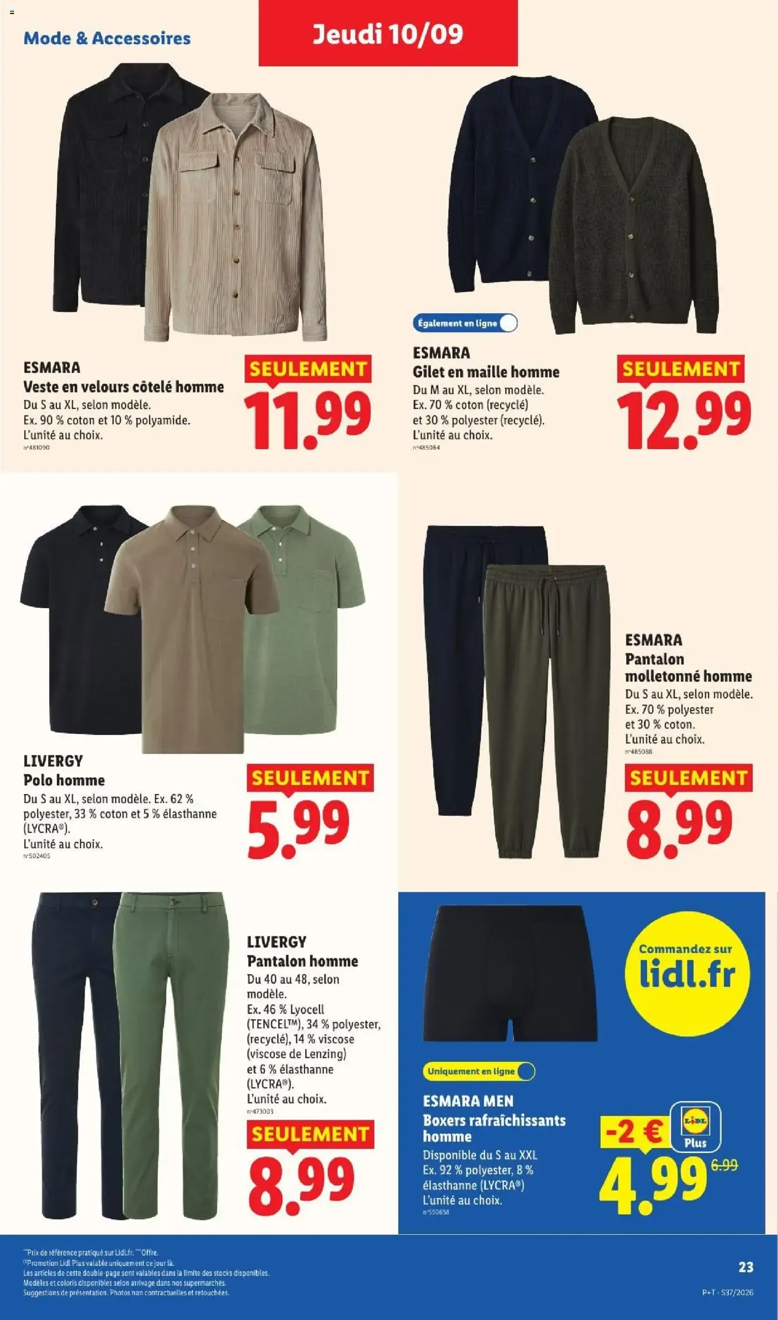 Catalogue LIDL du 10/09/2026 | Promo prospectus en ligne du 10 septembre au 16 septembre 2026 - Catalogue page 31