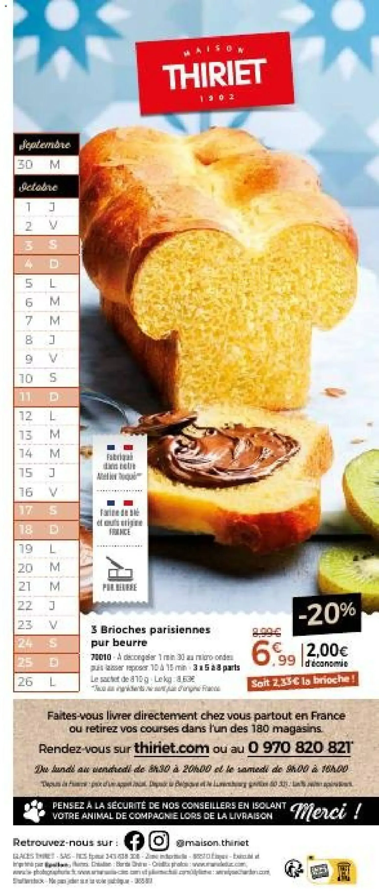 Thiriet Catalogue livraison à domicile à partir du 30/09/2026 - promo en ligne du 30 septembre au 22 octobre 2026 - Catalogue page 20