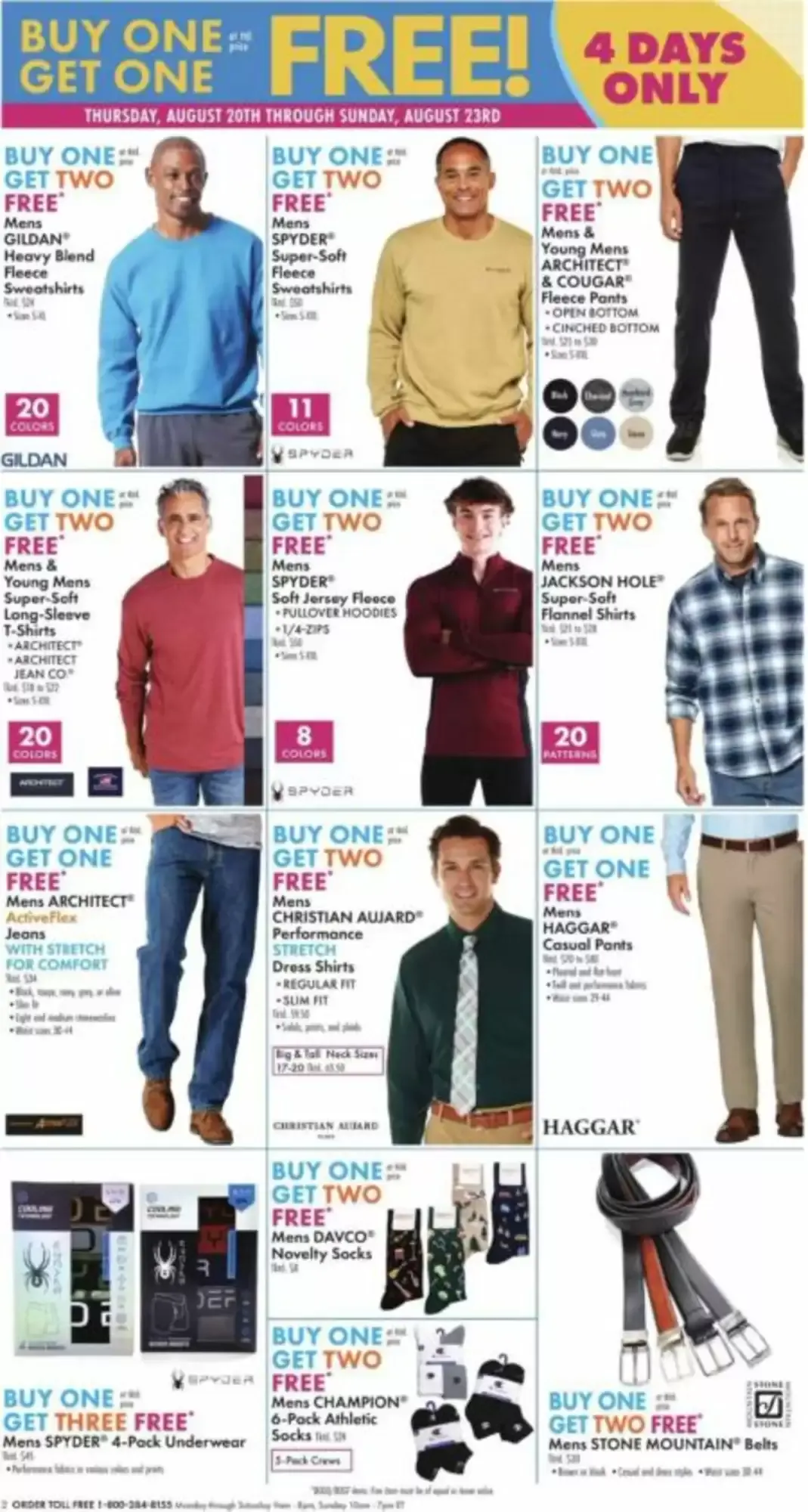 Weekly promotion Boscov's Back to Fall - Buy One Get One Free! spanning from August 20 to August 23 2026 - Page 2 for Catalogue 365