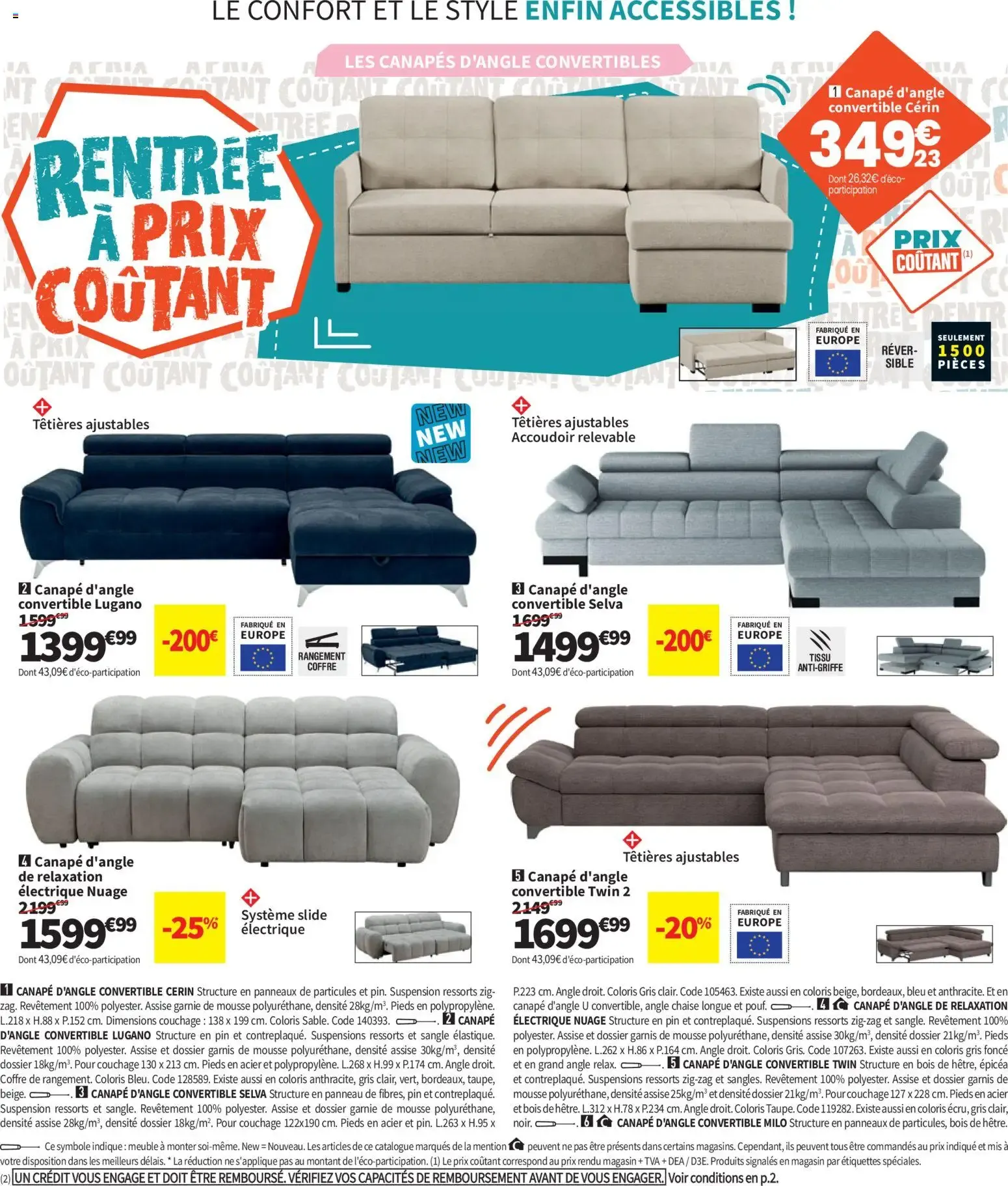 Conforama - Rentrée à Prix Coûtant du 21 juillet au 24 août 2026 - Catalogue page 16