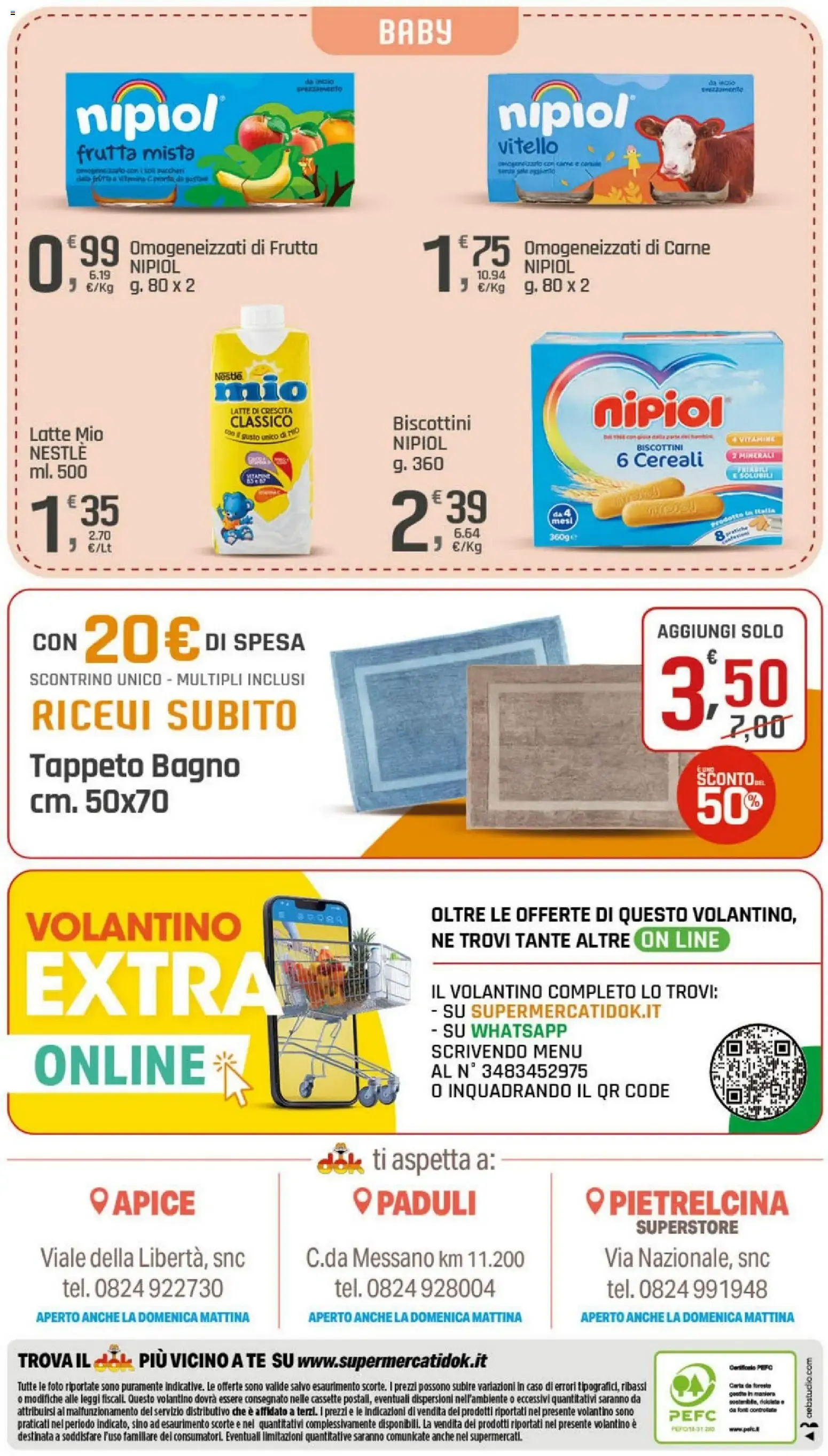 Nuovo DOK volantino Apice, Pietrelcina, Paduli dal 20/08/2026 > offerte anteprima 🛍️ da 20 agosto a 29 agosto di 2026 - Pagina del volantino 20
