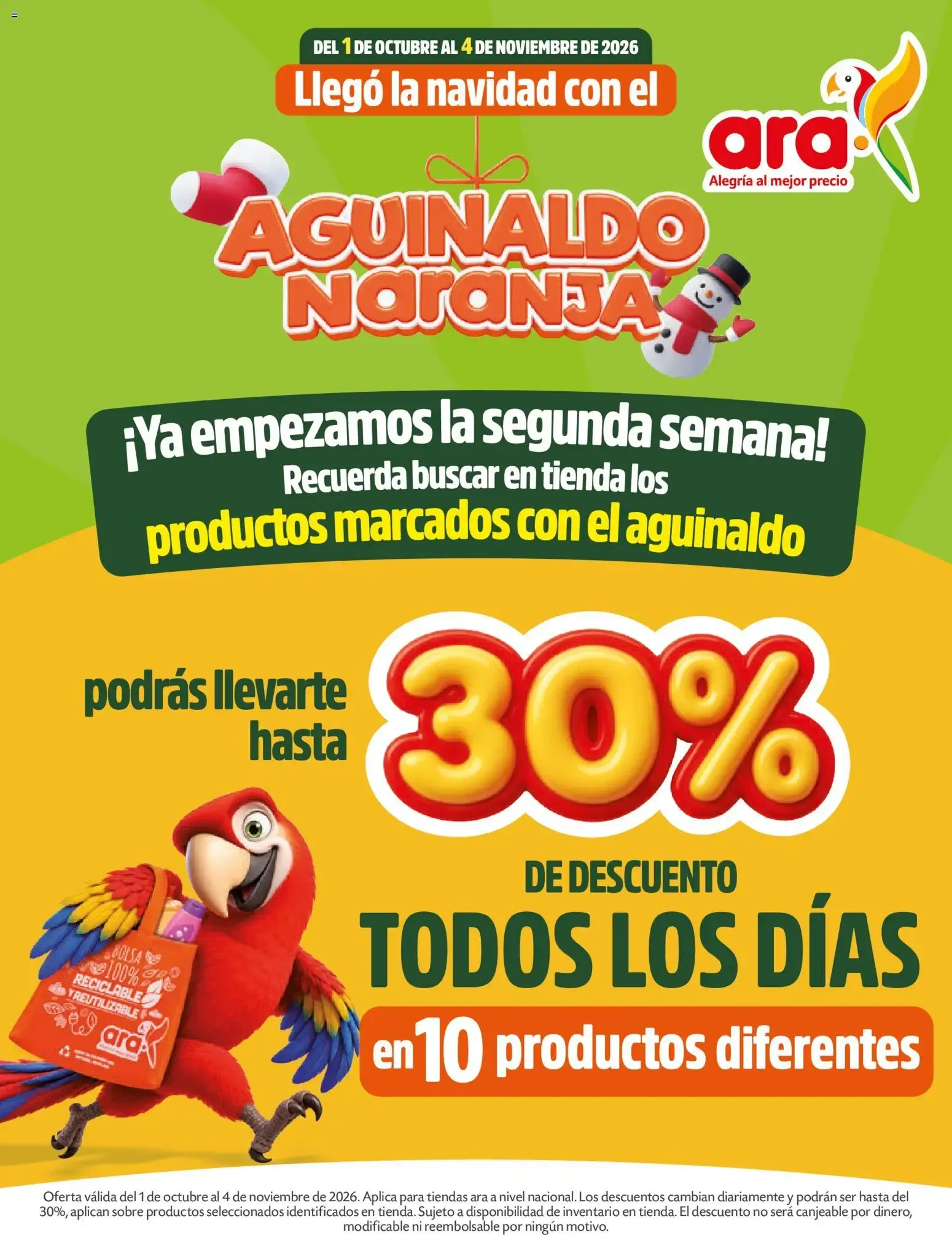 Catalogo de Ara catálogo Aguinaldo naranja desde el 01/10/2026 > Revistas Octubre 1 de octubre al 4 de noviembre 2026 - Pag 1