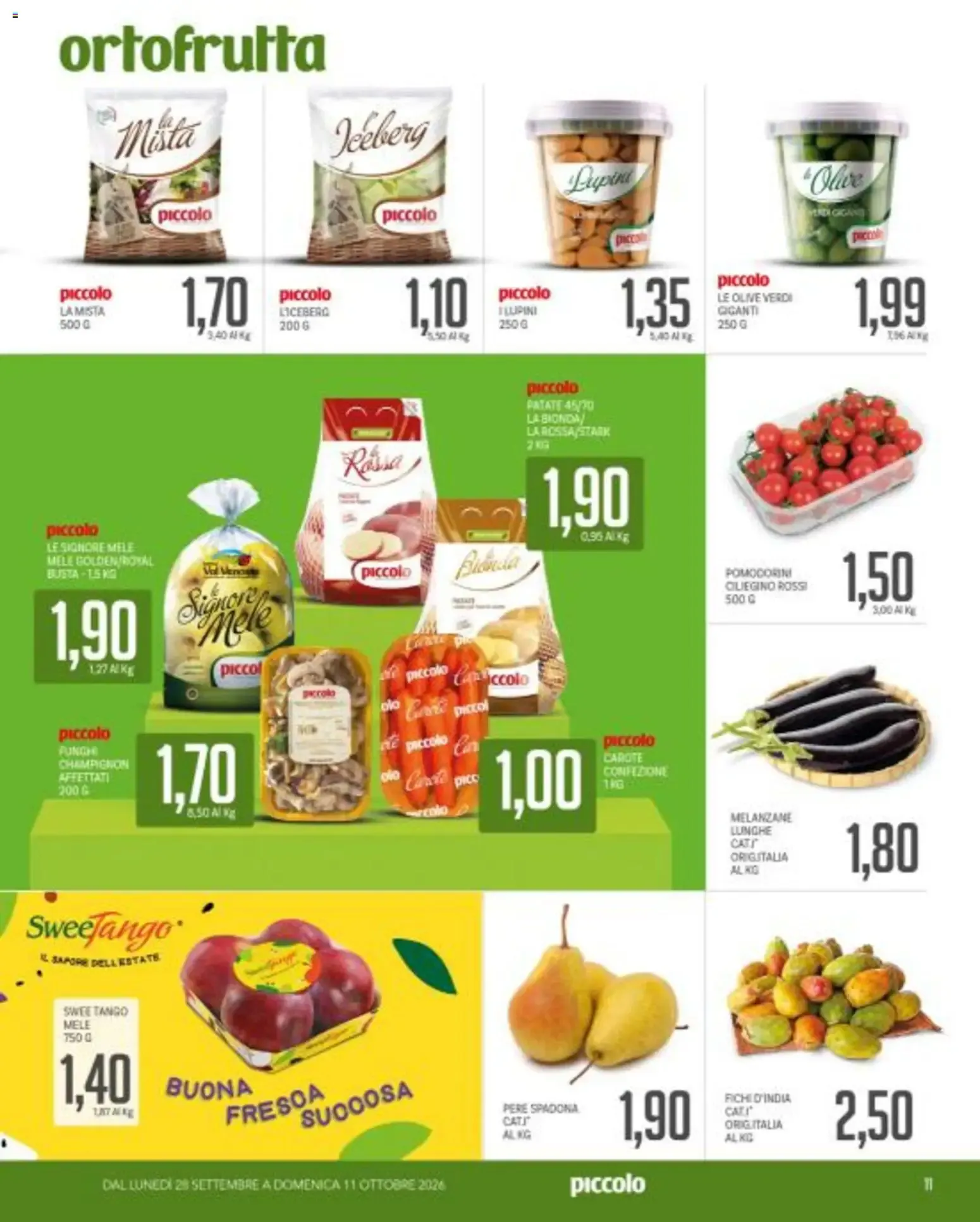 Piccolo volantino dal 28/09/2026 - online Offerte da 28 settembre a 11 ottobre di 2026 - Pagina del volantino 11