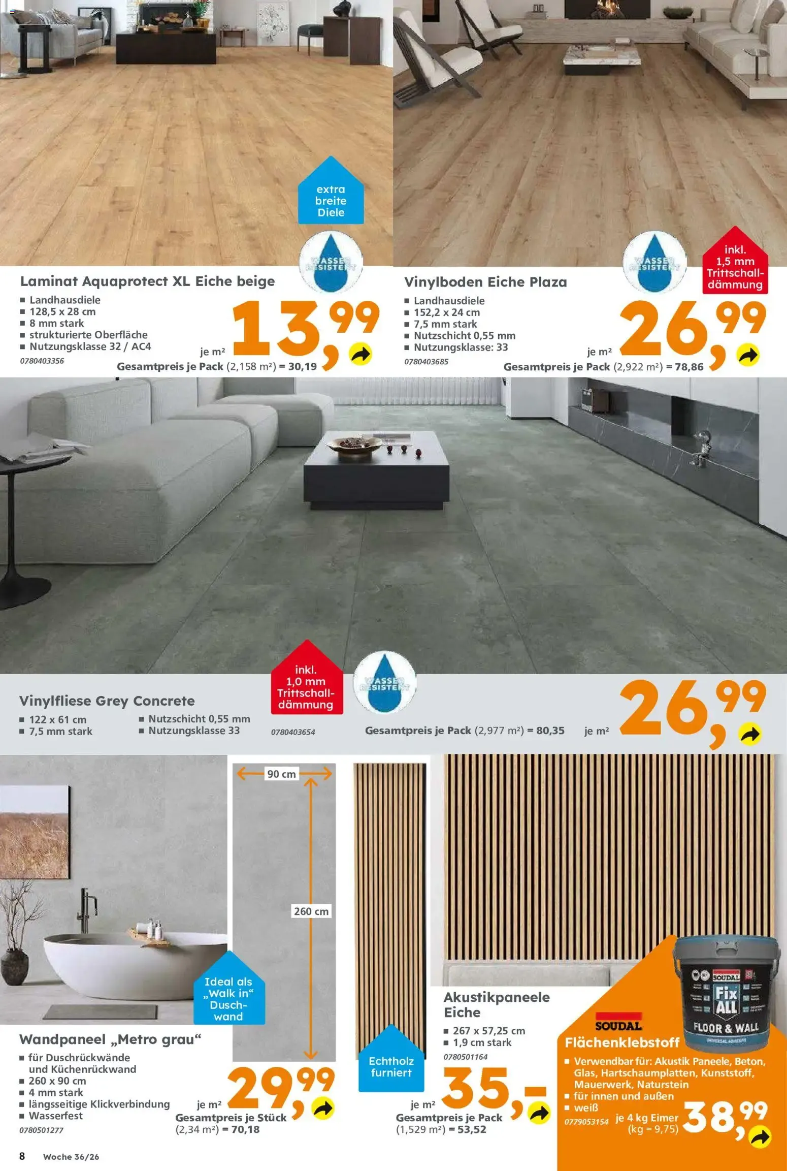 Globus Baumarkt - Aktionswoche 36/26 von 31. August bis 5. September 2026 - Prospekt seite 8