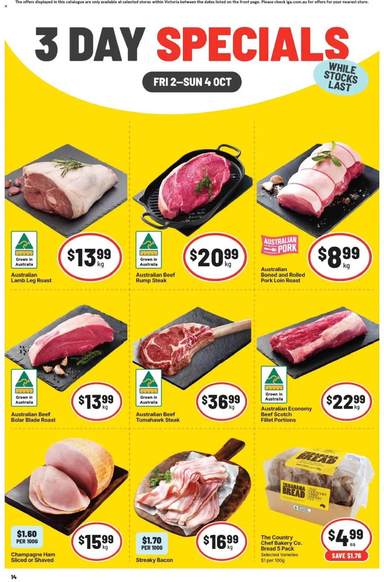 3 DAY SPECIALS - Catalogue valid from 2 October to 4 October 2026 - page 1