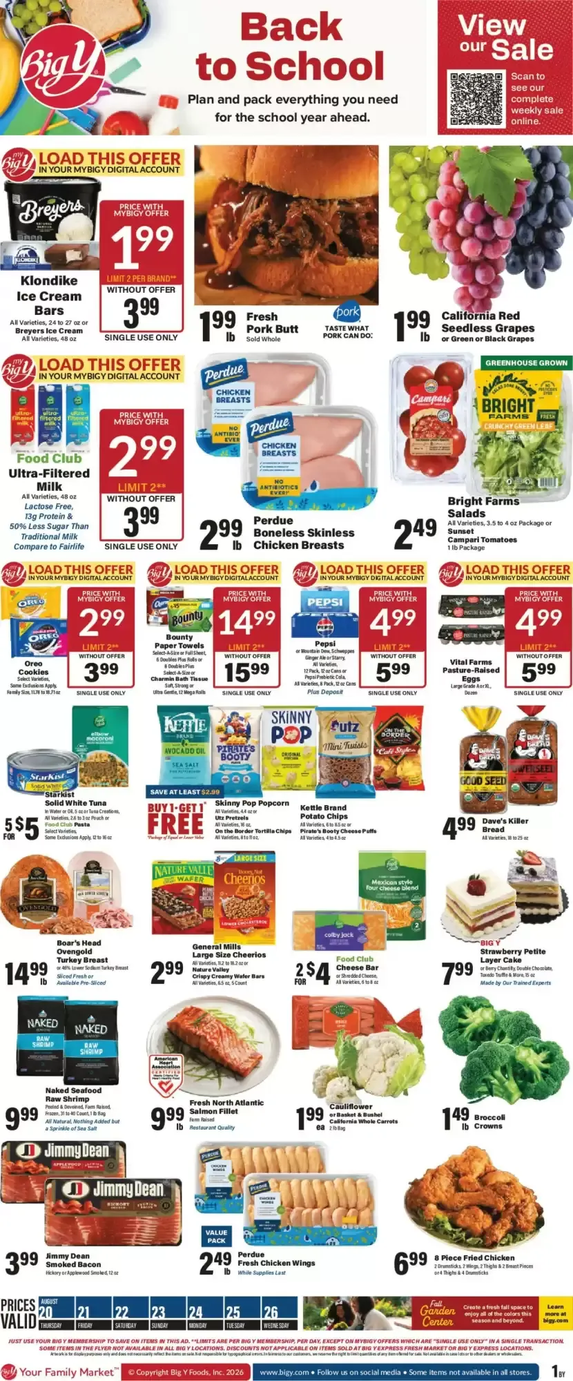 Big Y - Back to School Sale