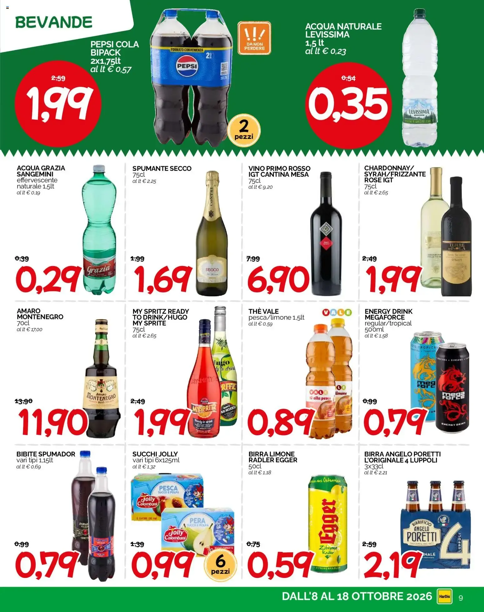 HarDis volantino dal 08/10/2026 - online Offerte da 8 ottobre a 18 ottobre di 2026 - Pagina del volantino 9
