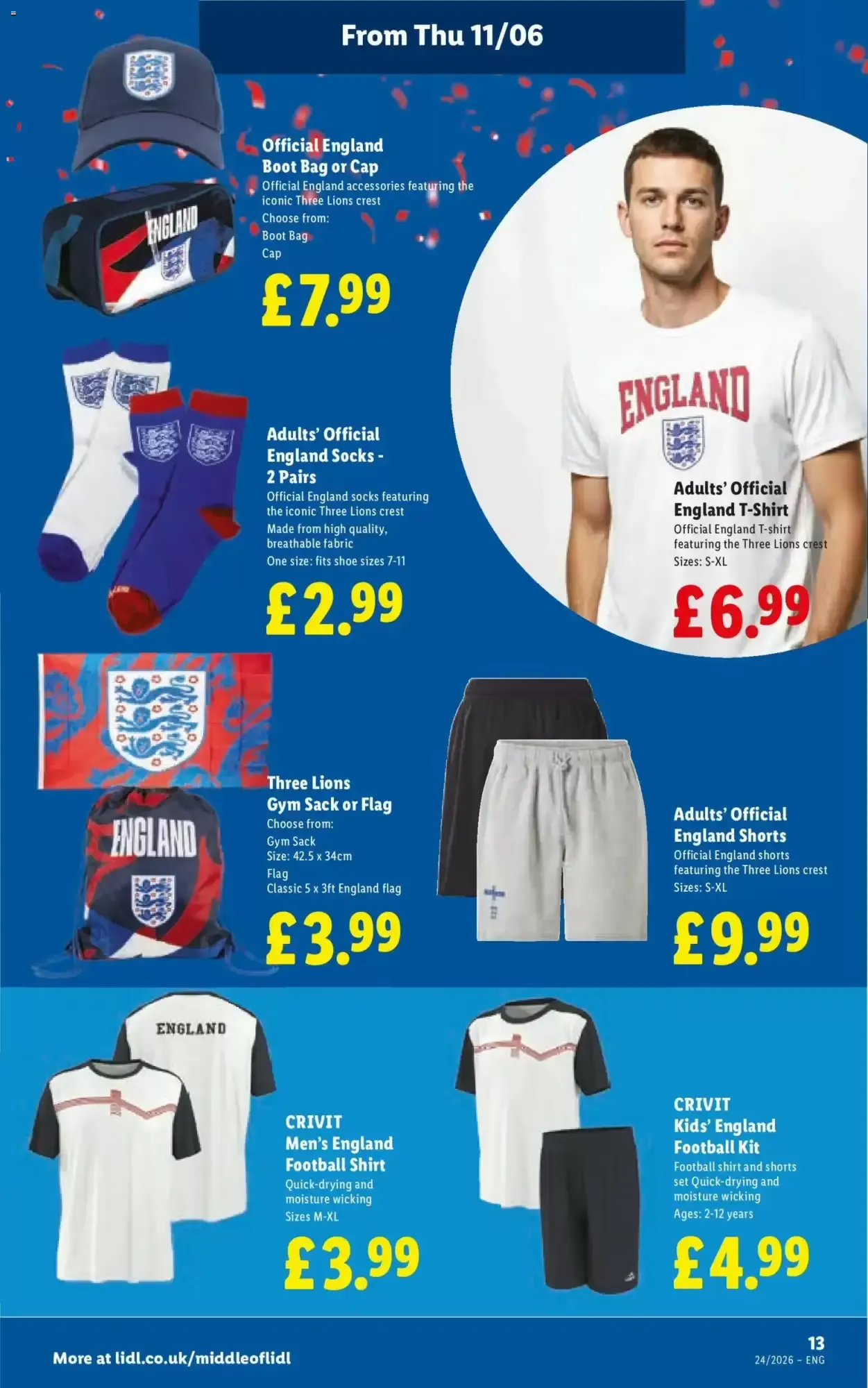 Lidl: Getting Match-Ready (England) from 11 June to 17 June 2026 - Catalogue Page 13