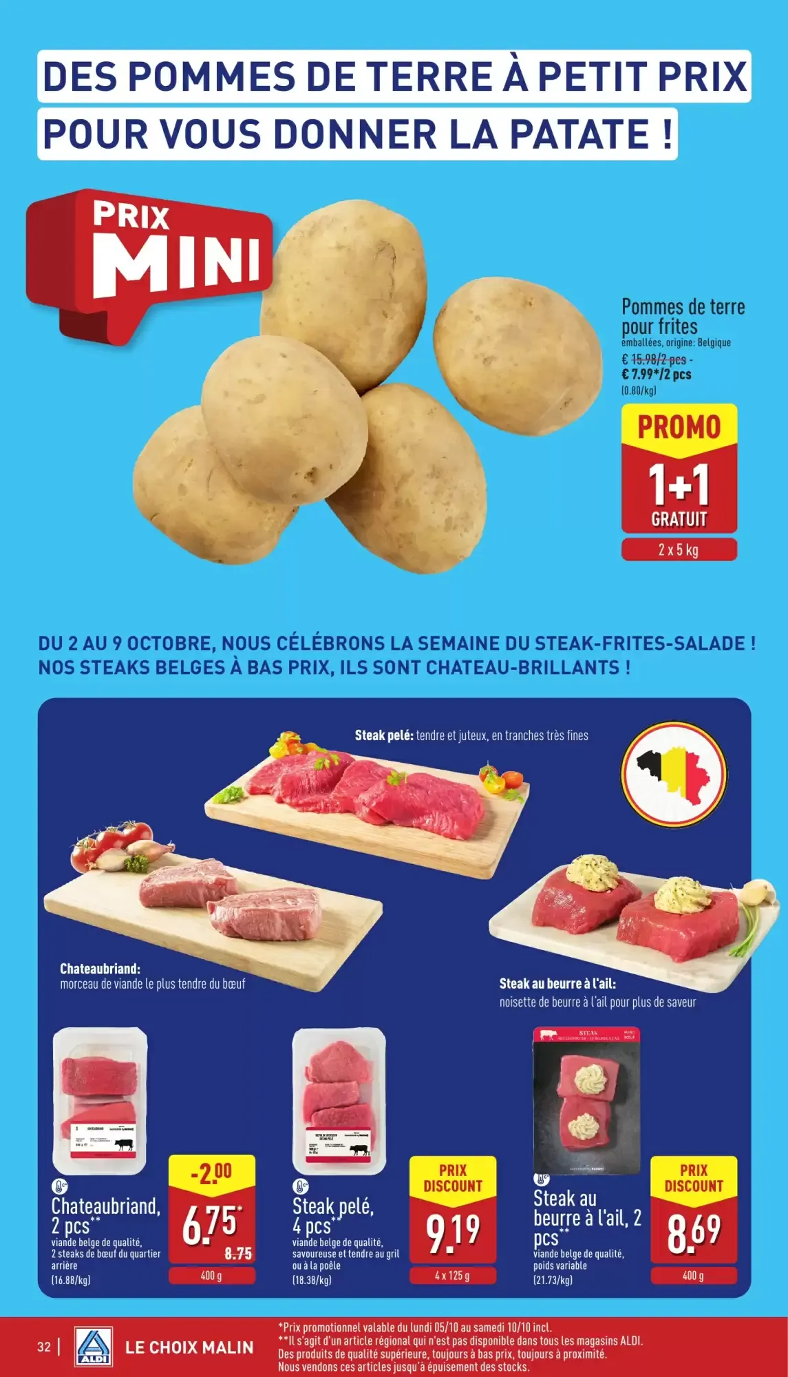 ALDI Dépliant du lun. 05/10 au sam. 10/10 inclus van 5 oktober tot 10 oktober 2026 - folder pagina 32