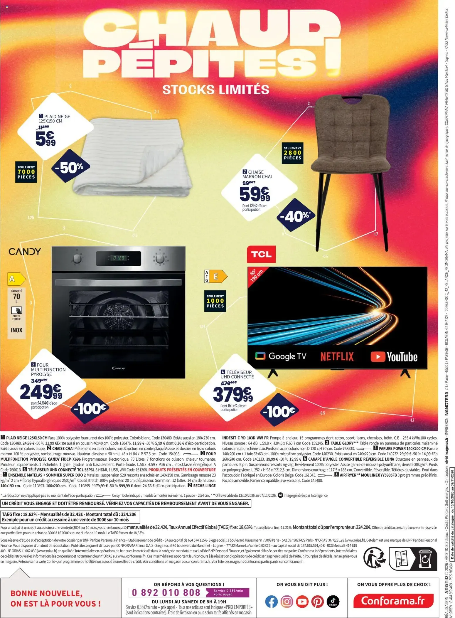 LE GRAND DESTOCKAGE PROMO RAMA Conforama du 13 octobre au 9 novembre 2026 - Catalogue page 22