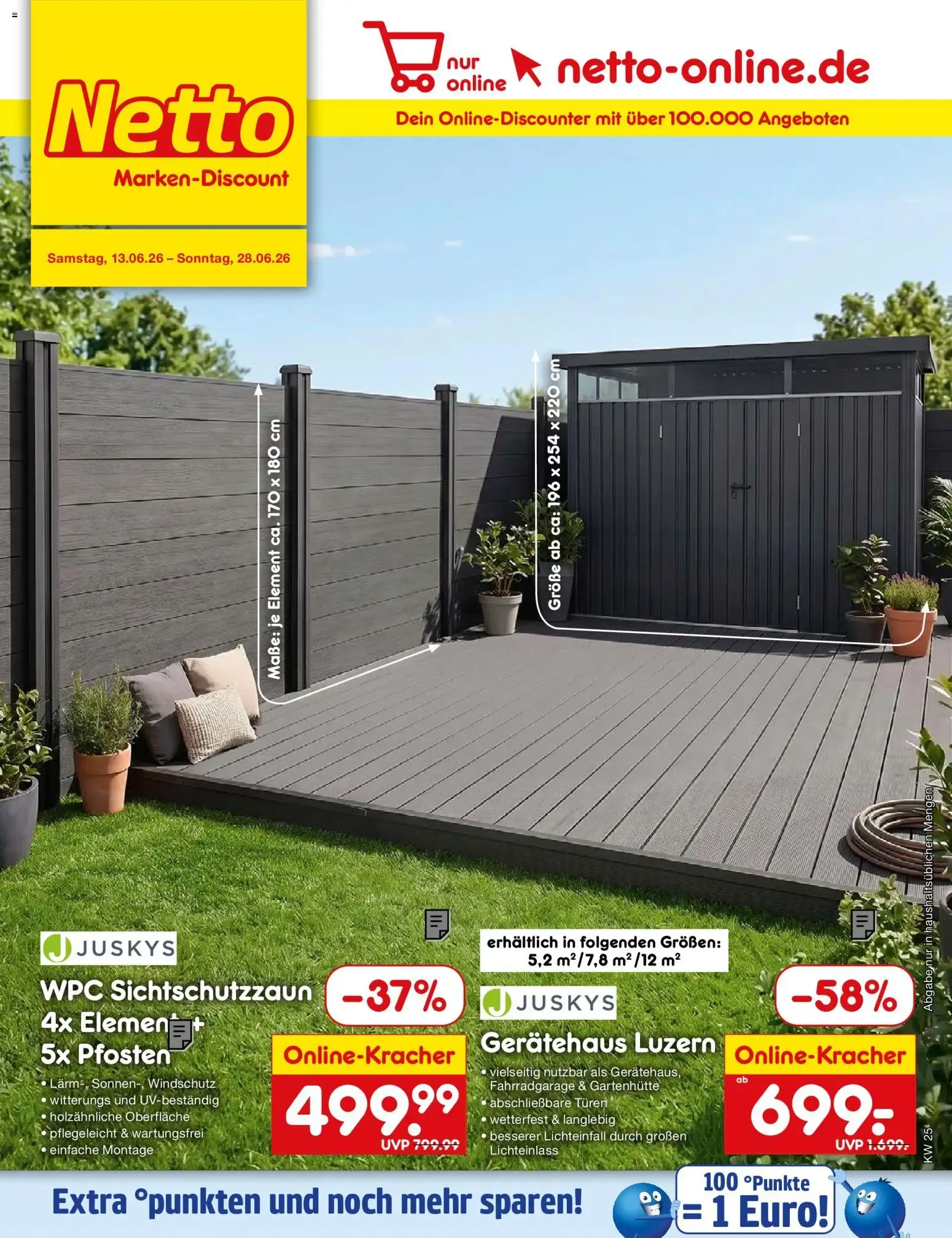 Netto Marken-Discount Online-Sonderangebote (ab 13.06.2026) » Angebote von 13. Juni bis 28. Juni 2026 - Prospekt seite 1