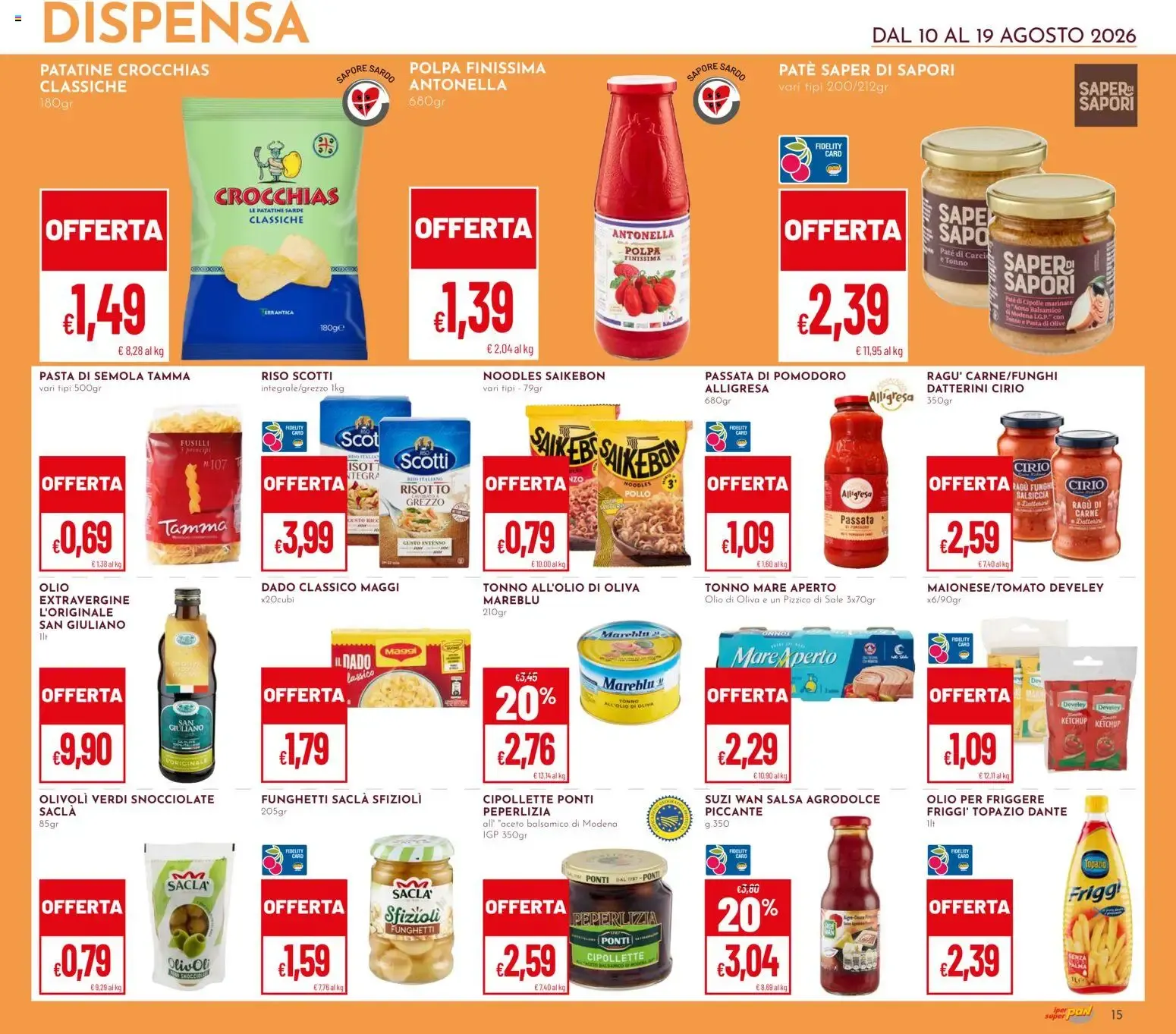 Offerte Buon Ferragosto Iper Pan & Super Pan da 10 agosto a 19 agosto di 2026 - Pagina del volantino 14