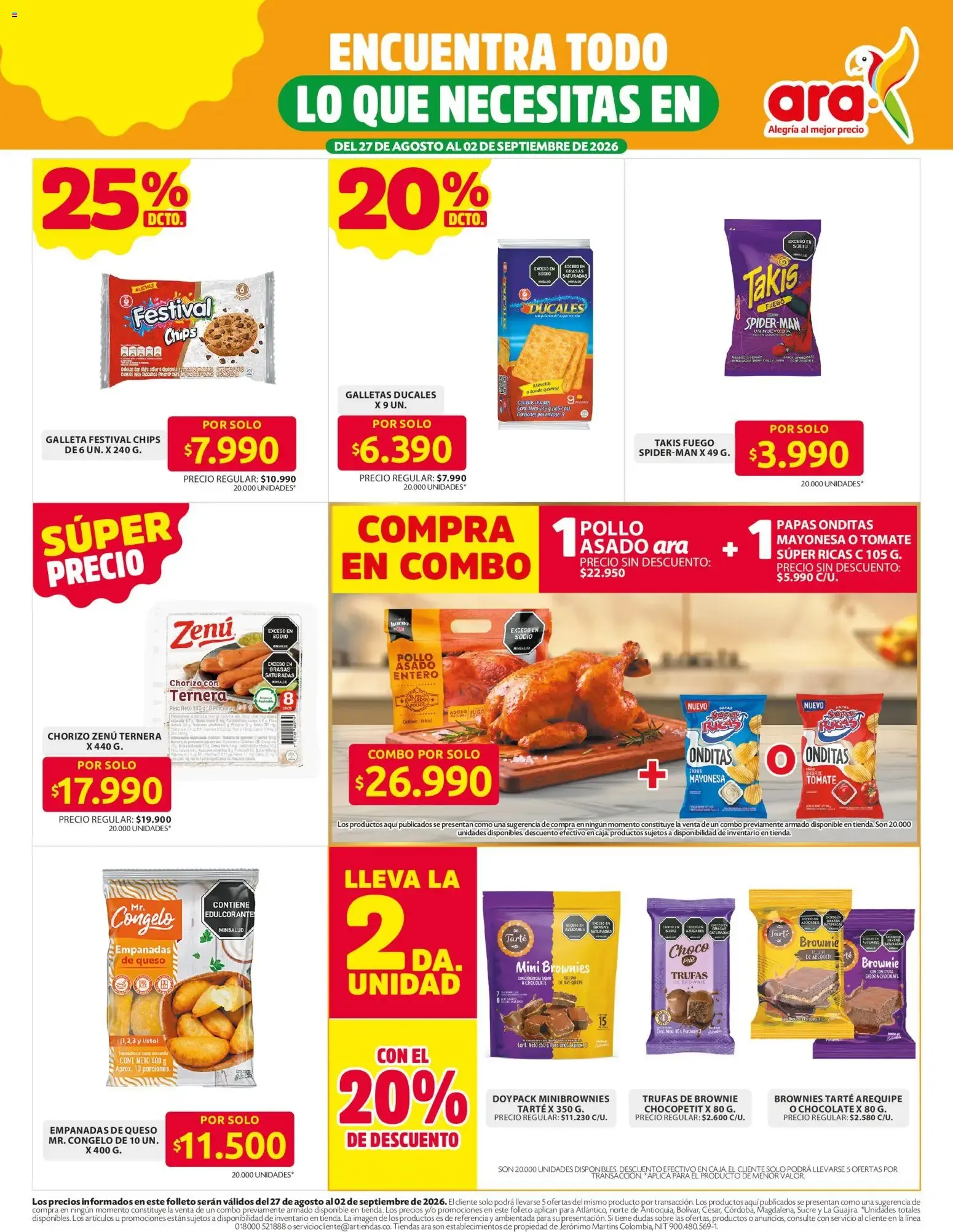 Catalogo de Ara: Ahorra con Alegría al Mejor Precio 27 de agosto al 2 de septiembre 2026 - Pag 8
