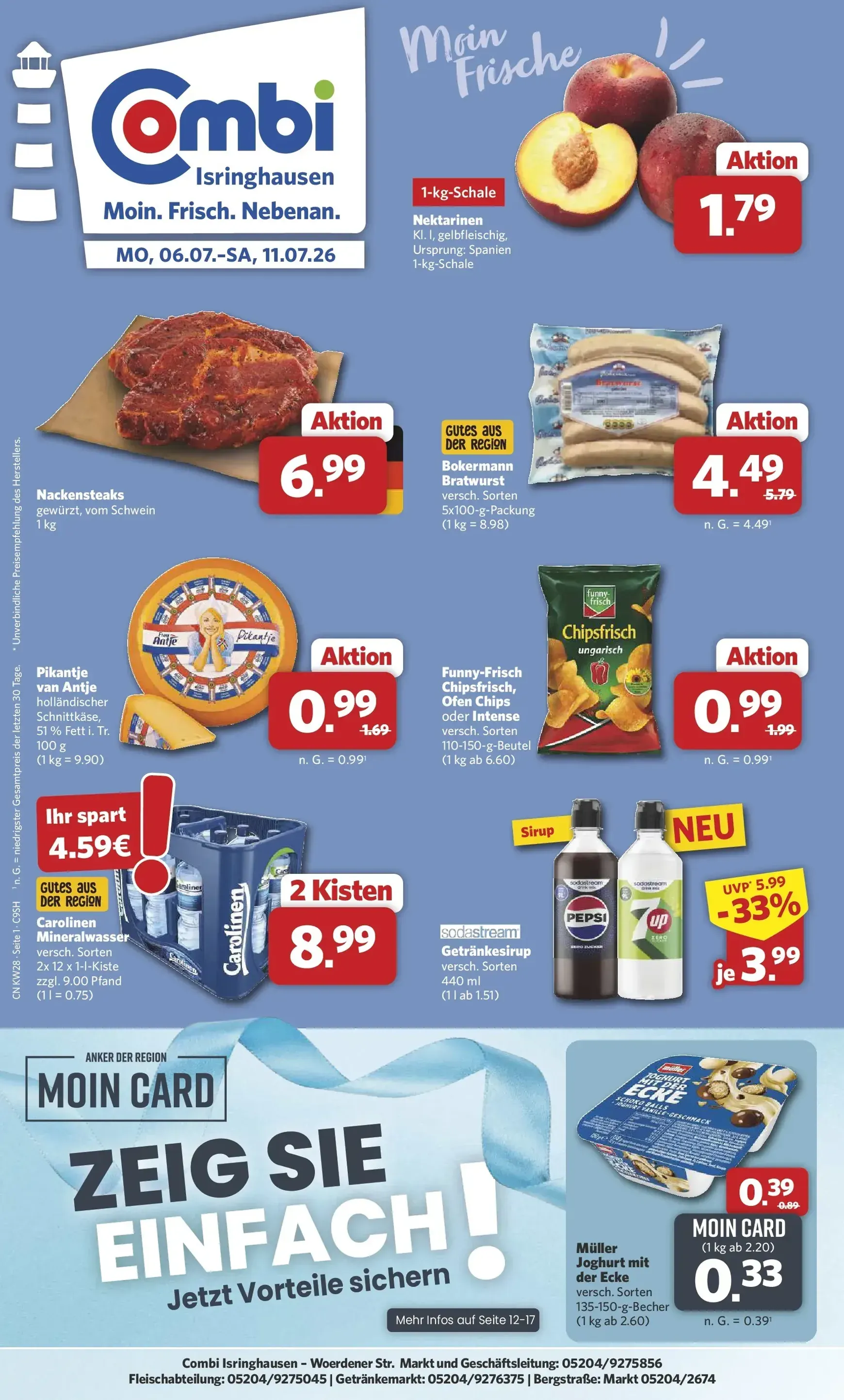 Combi Prospekt – von Montag 06.07.2026 bis Samstag 11.07.2026 von 6. Juli bis 11. Juli 2026 - Prospekt seite 1