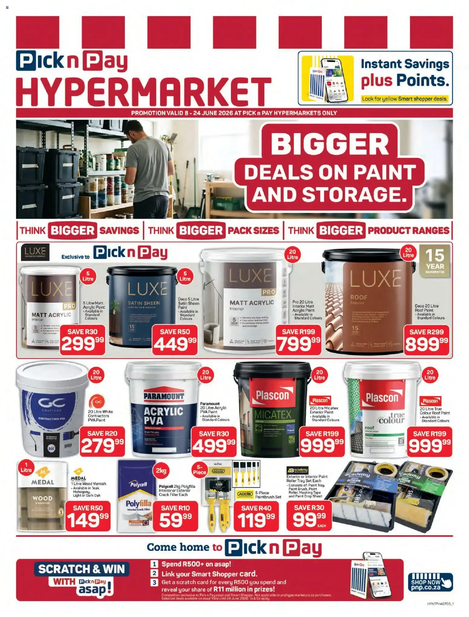 Pick n Pay - Hypermarket Paint & Storage Specials (08/06/2026 - 24/06/2026) Online from 8 June to 24 June 2026 - Catalogue Page 1