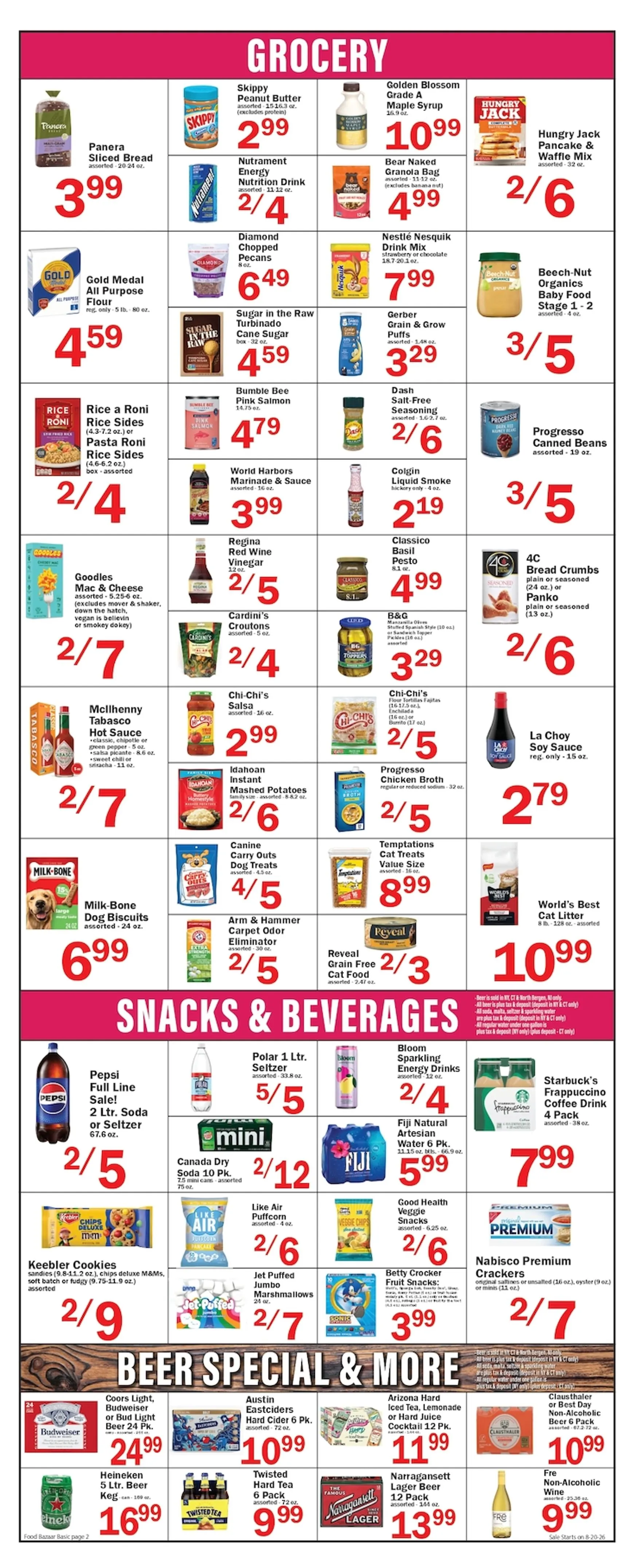 Weekly ad Current Food Bazaar leaflet valid from Thursday 08/20/2026 to Wednesday 08/26/2026 from August 20 to August 26 2026 - Page 2