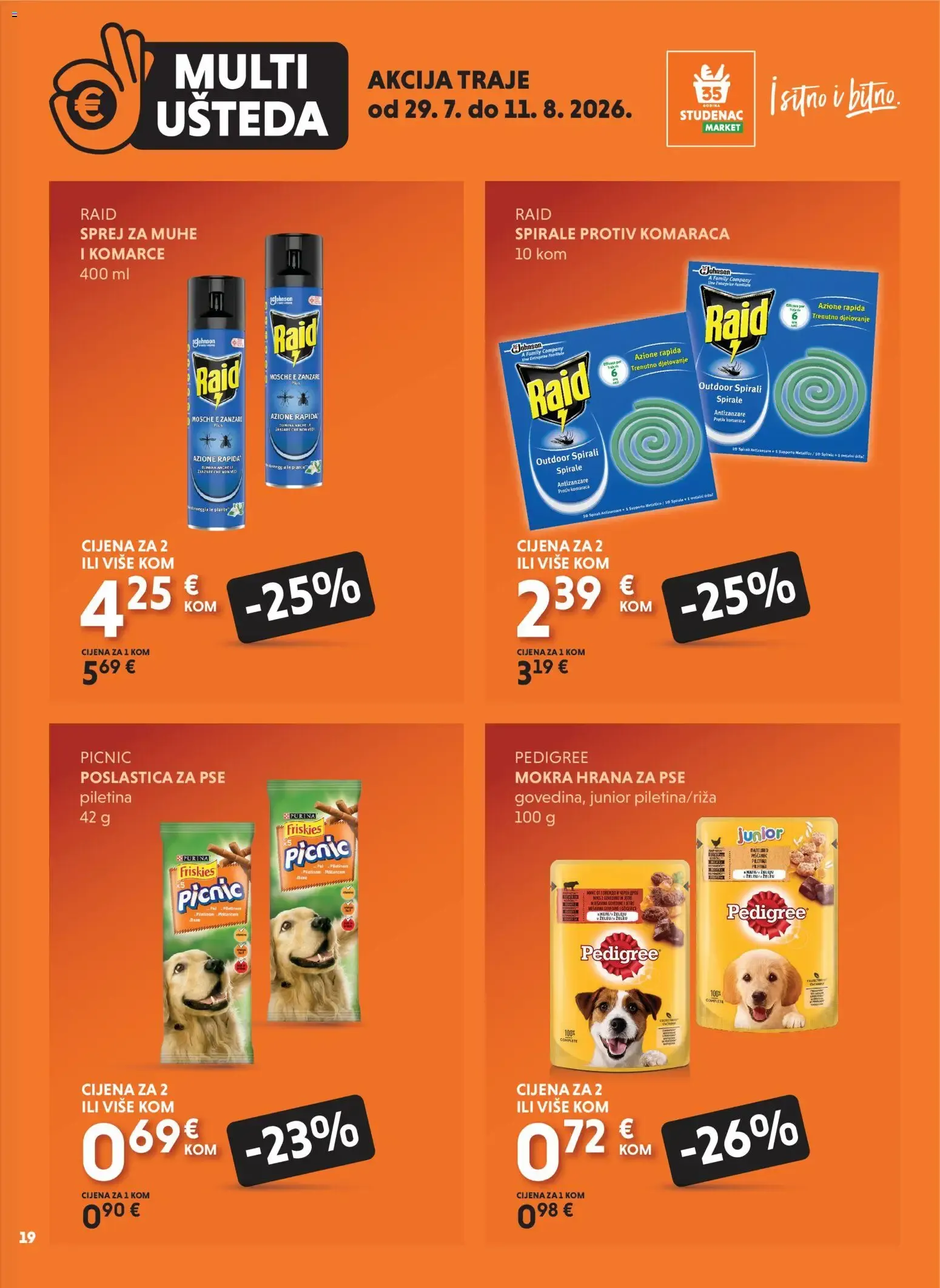 Katalog Multi Ušteda: Uzmi više, plati manje od 29. srpnja do 11. kolovoza 2026. - Pregled Stranica 19