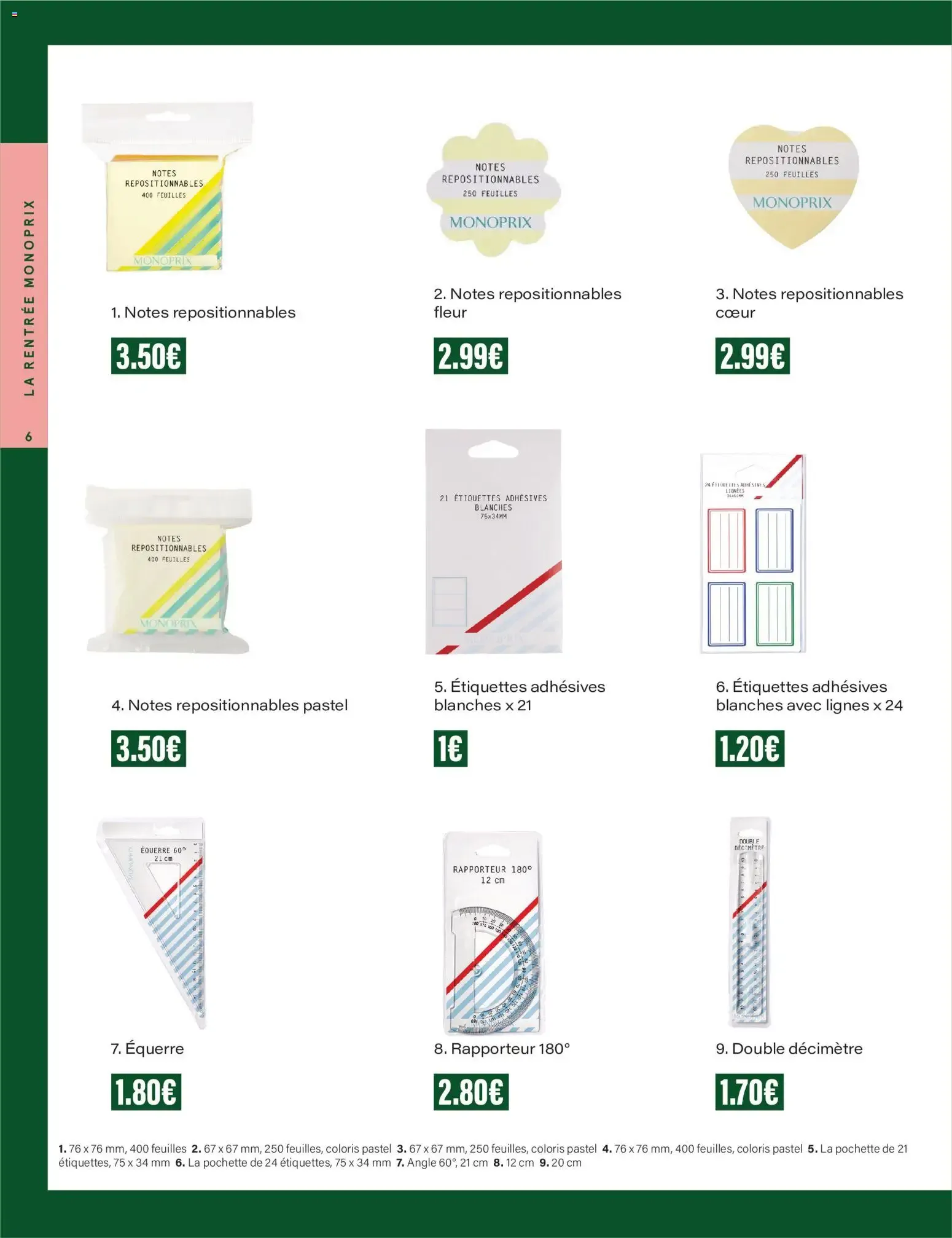 Monoprix - Ofertas en material escolar du 4 août au 6 septembre 2026 - Catalogue page 6