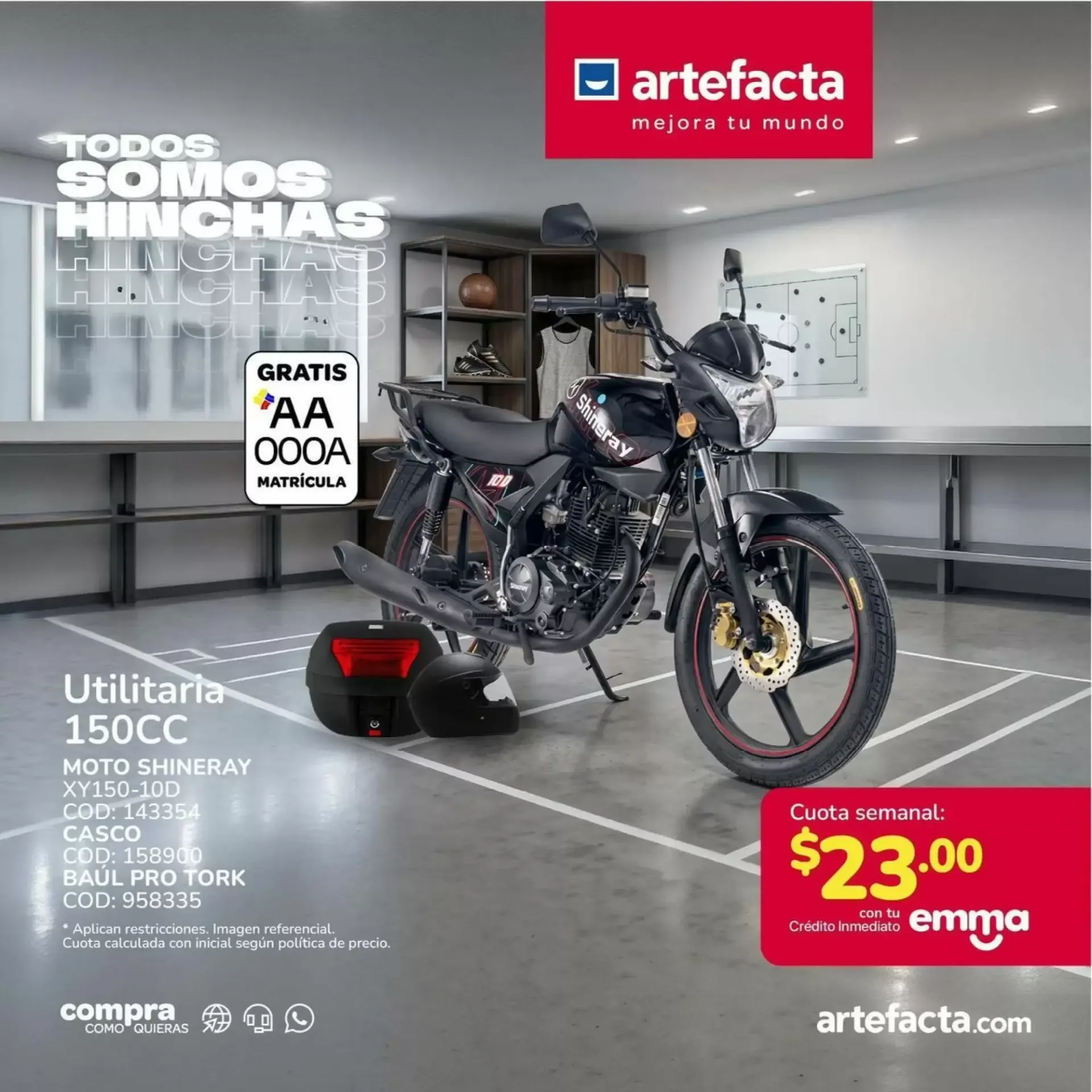 Catalogo de Artefacta: Moto Shineray Utilitaria 150CC 15 de julio al 30 de julio 2026 - Pag 1