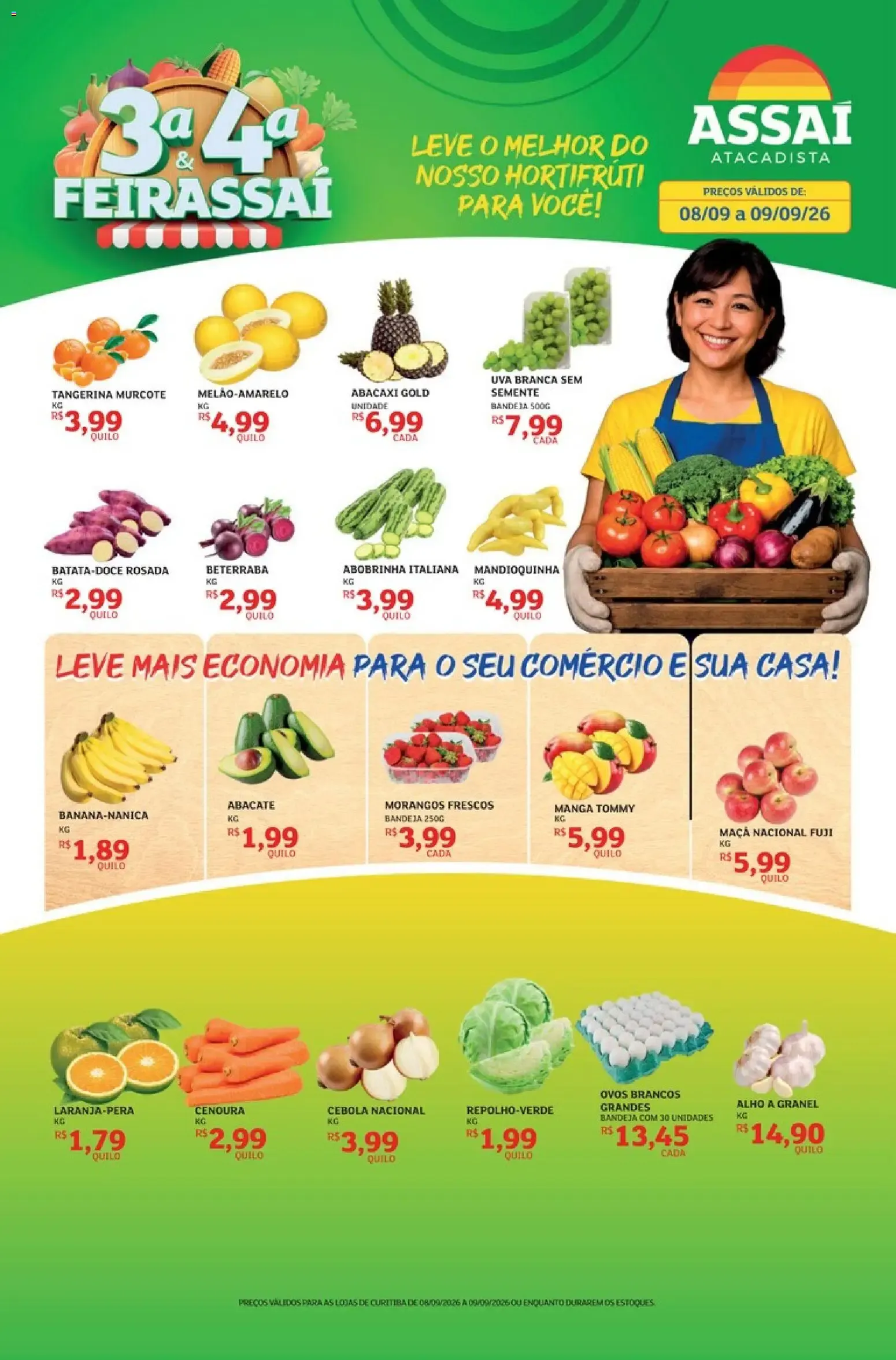 Encarte de Assaí Atacadista - 3a & 4a Feirassai de Hortifruti 8 de setembro até 9 de setembro 2026 - Pagina 1