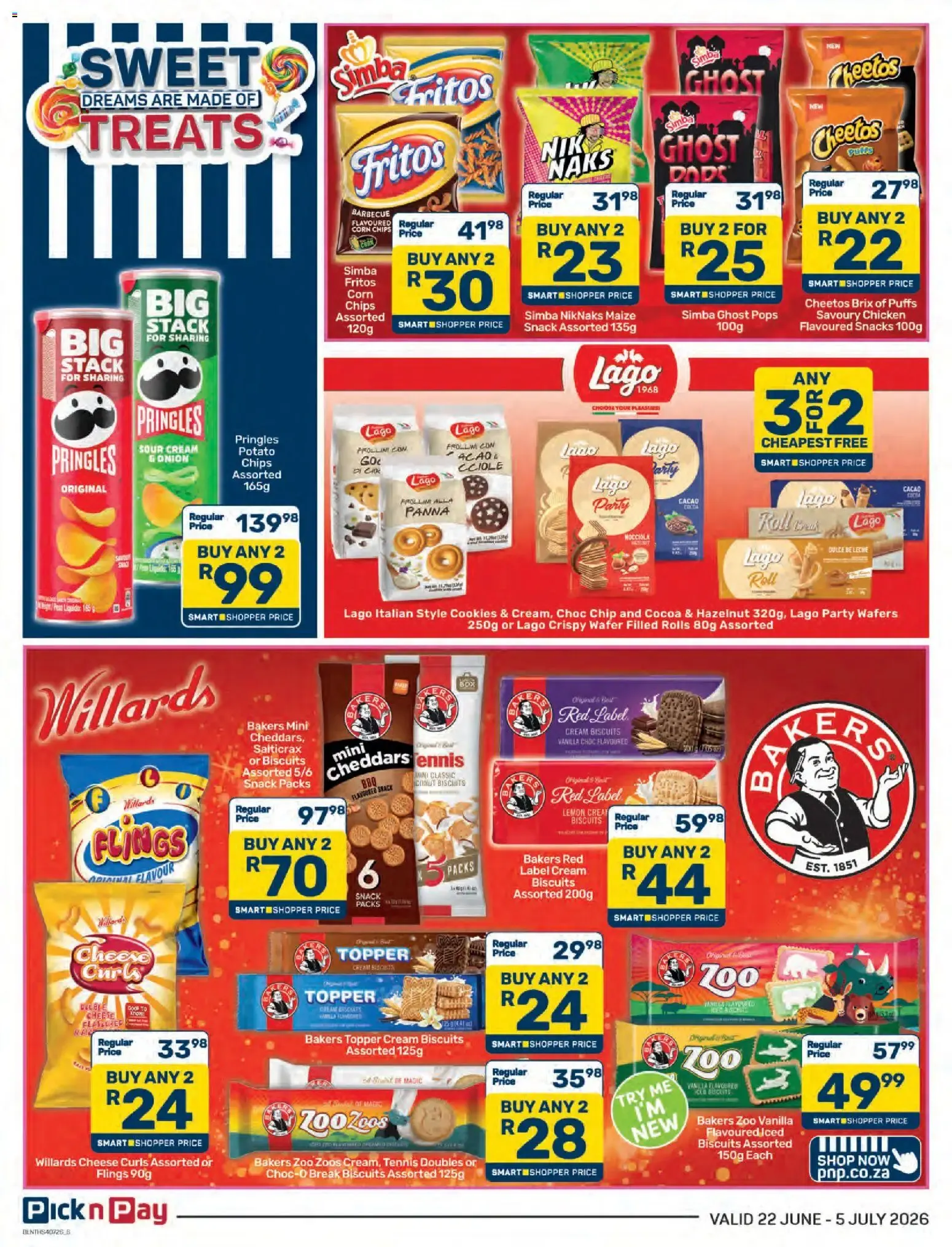 Pick n Pay - Sweets & Treats Specials (22/06/2026 - 05/07/2026) Online from 22 June to 5 July 2026 - Catalogue Page 6