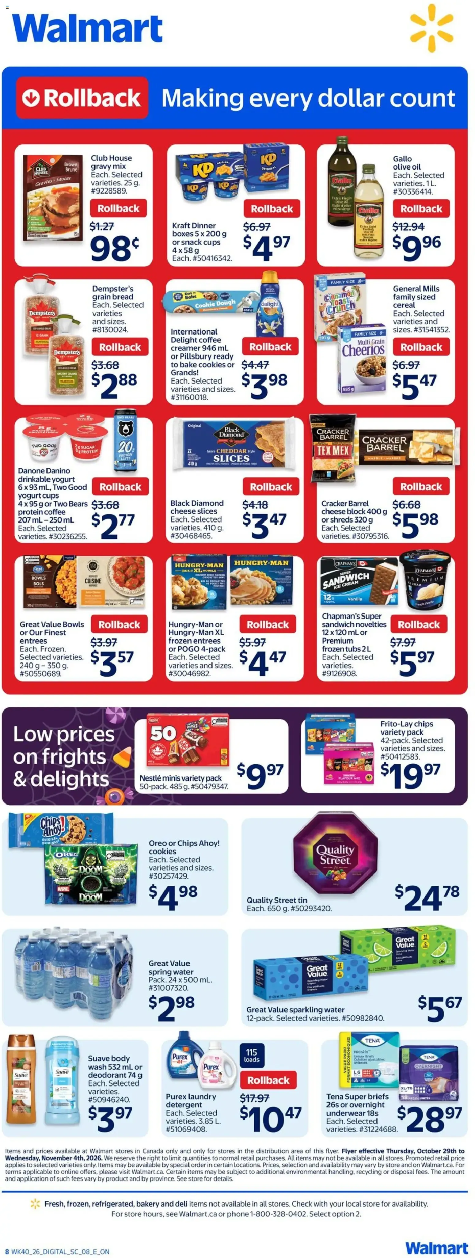 Walmart weekly flyer from Oct 29, 2026 > weekly specials & deals from October 29 to November 4 2026 - flyer page 2