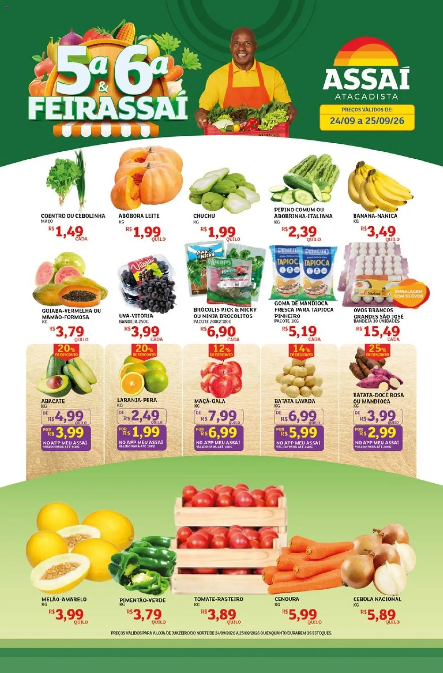 Encarte de Assaí Atacadista ofertas - CE de 24/09/2026 | Promoções Online 24 de setembro até 25 de setembro 2026 - Pagina 1