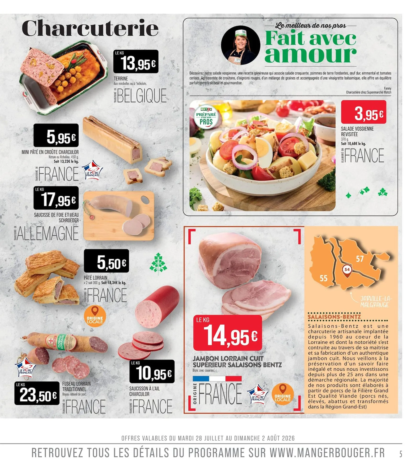 Flyer Match pour la semaine prochaine du du mardi 28/07/2026 au du dimanche 09/08/2026 du 28 juillet au 9 août 2026 - Catalogue page 5