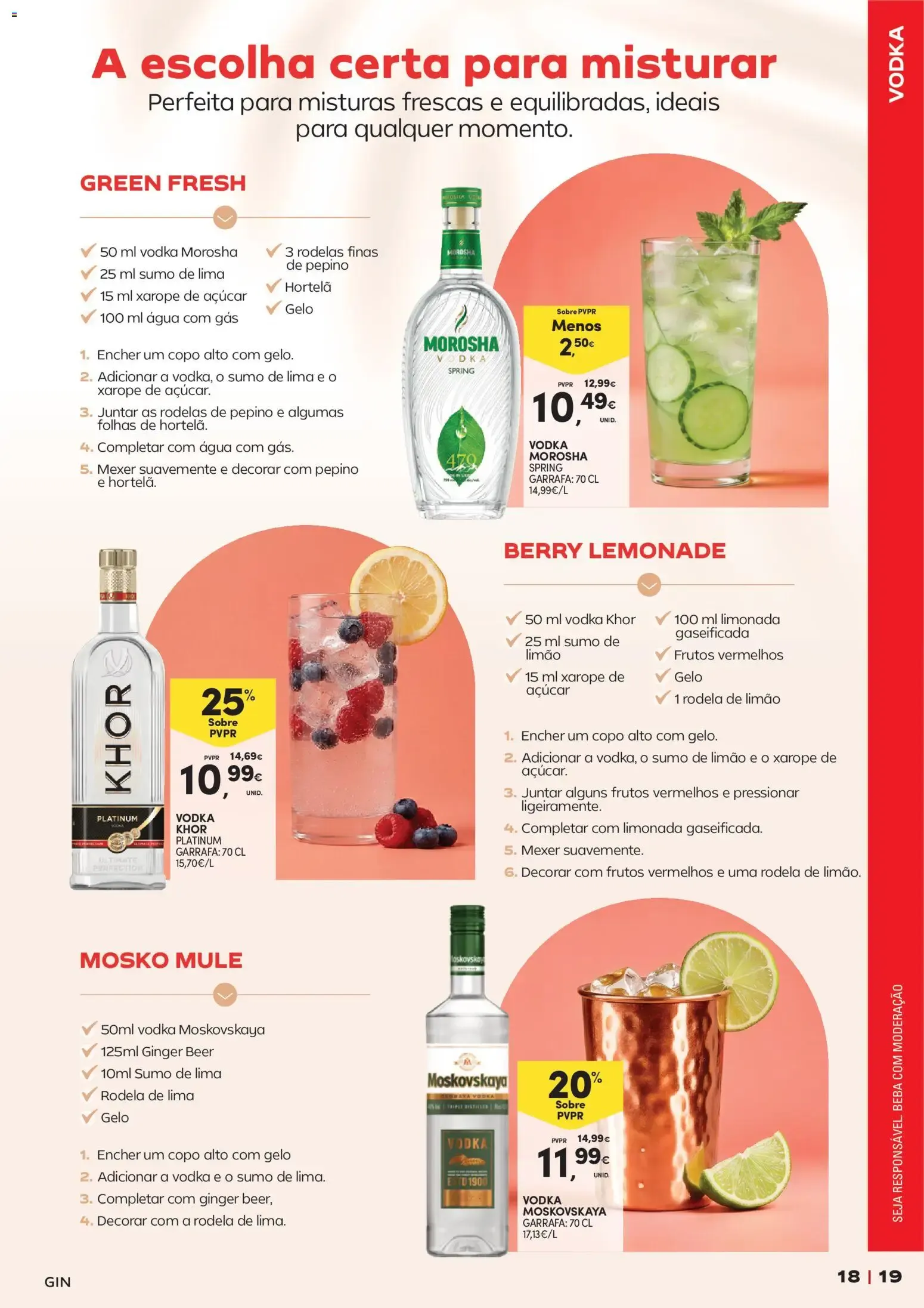 Folheto Continente - Cocktails » de 14/07/2026 - 09/08/2026 de 14 de julho até 9 de agosto 2026 - Pagina 19