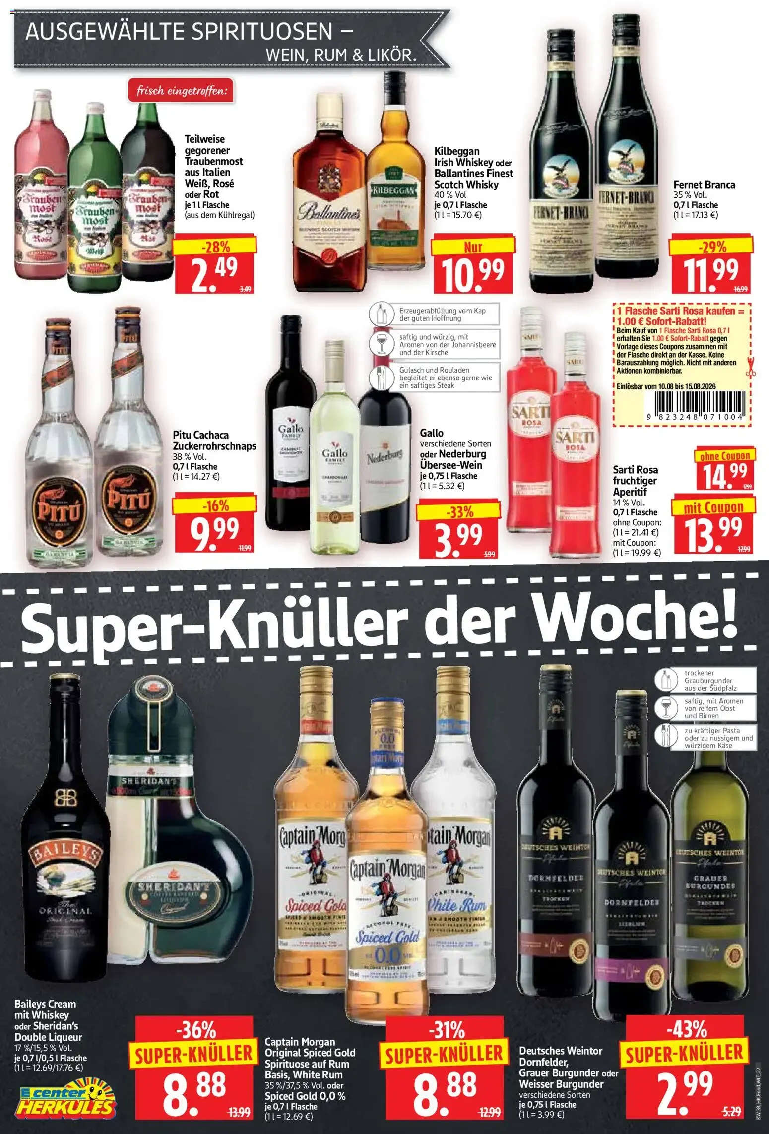 E center HERKULES Witzenhausen Knüller von 10. August bis 15. August 2026 - Prospekt seite 22