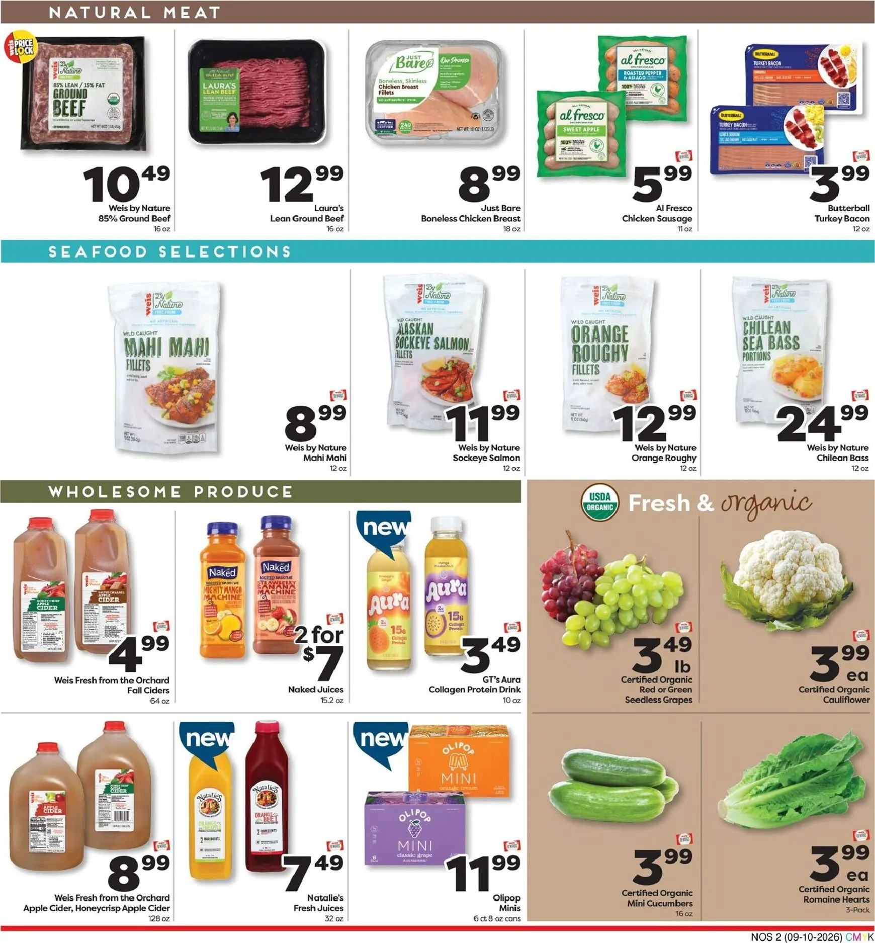 Weekly ad Current Weis Markets - Natural & Organic leaflet valid from Thursday 09/10/2026 to Wednesday 09/30/2026 from September 10 to September 30 2026 - Page 2