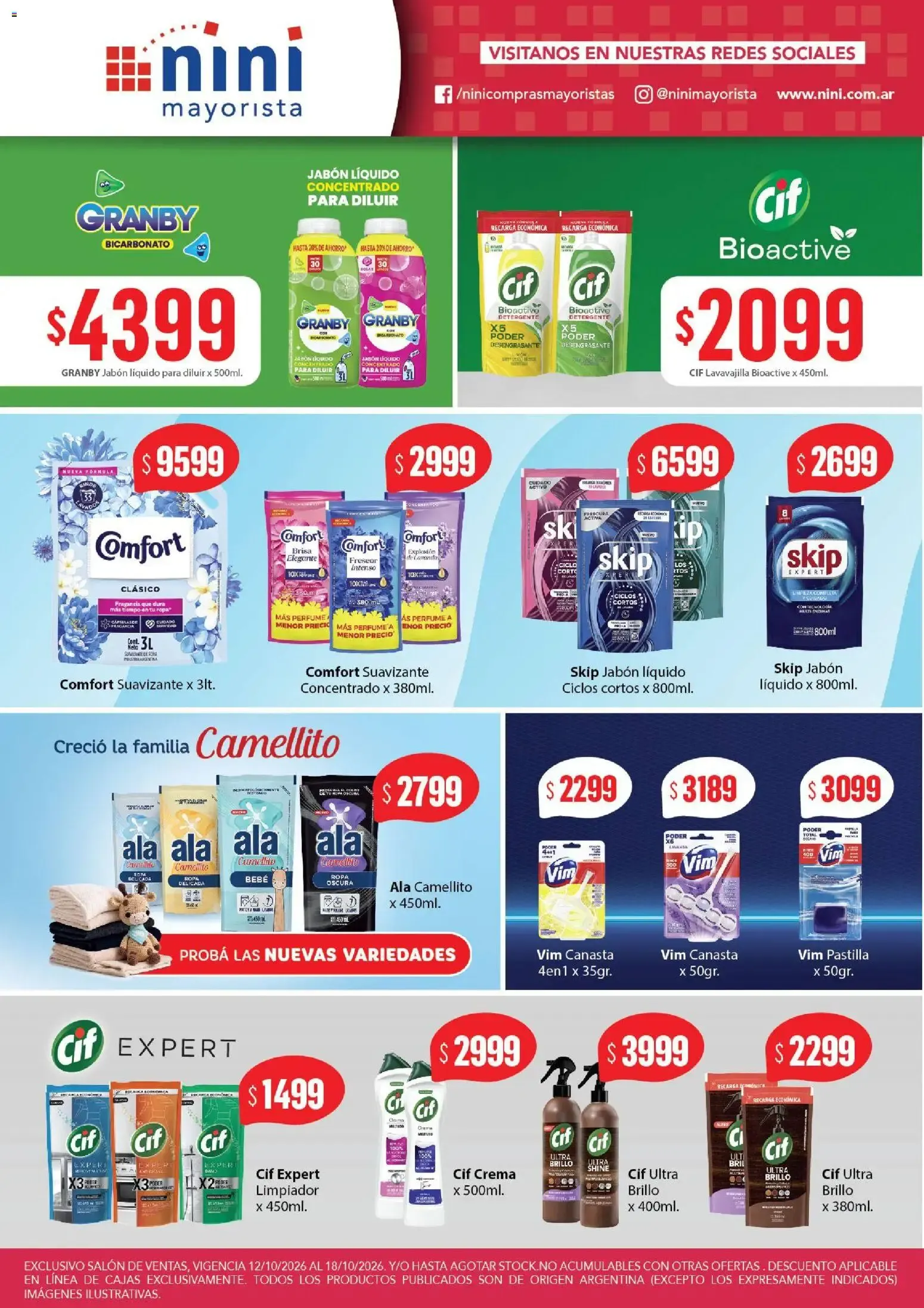 Ofertas de NINI Mayorista catálogo del 12/10/2026 - 18/10/2026 12 de octubre al 18 de octubre 2026 - Página 16 del catálogo
