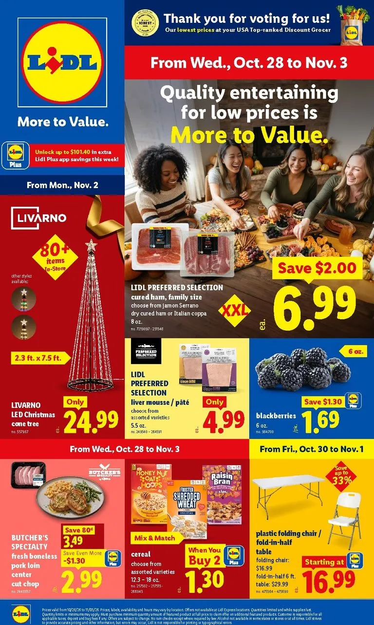 Weekly promotion Future Lidl flyer valid from Wednesday 10/28/2026 to Tuesday 11/03/2026 spanning from October 28 to November 3 2026 - Page 1 for Catalogue 365