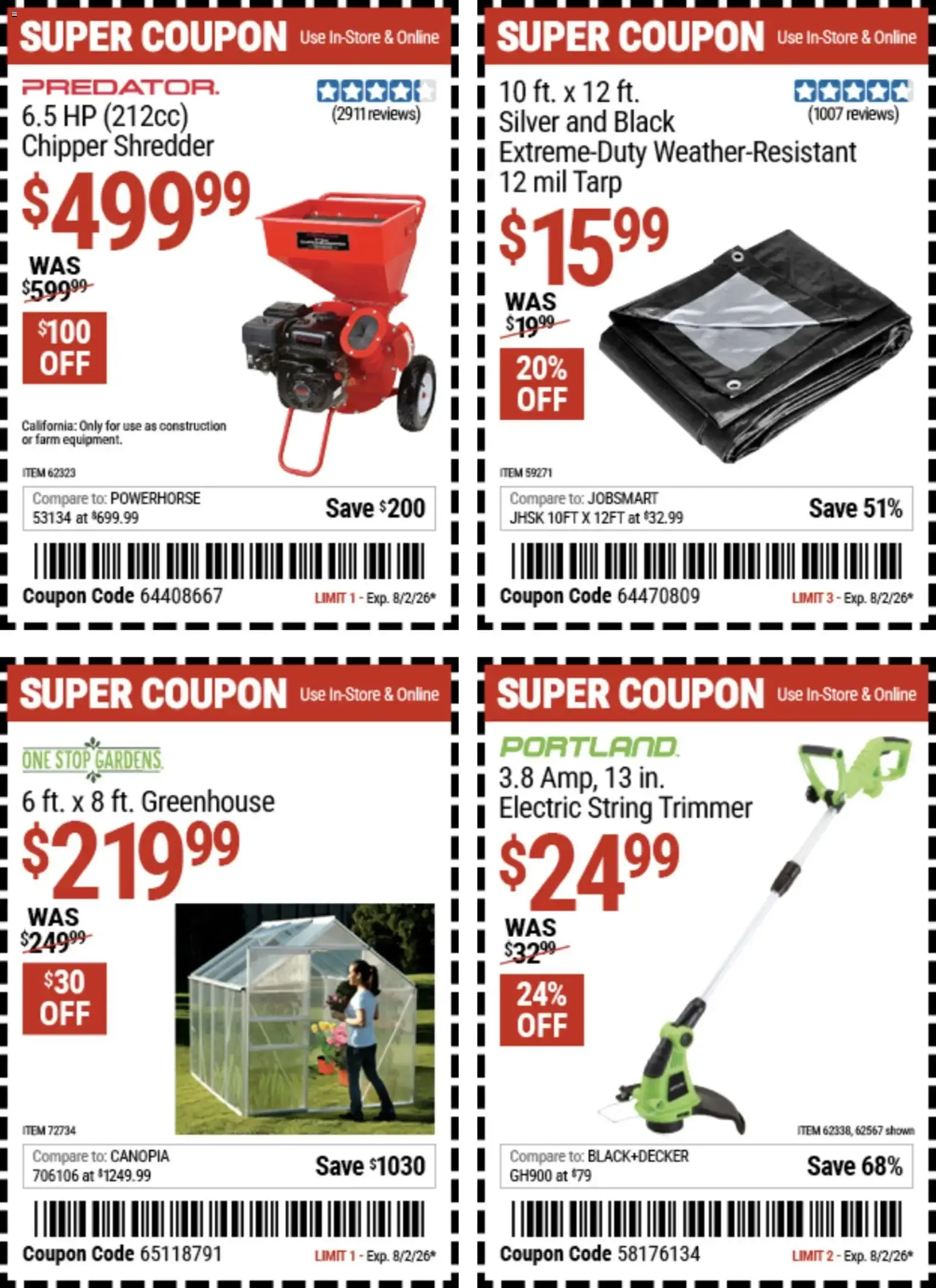 Weekly ad Harbor Freight Coupon Deals from July 20 to August 2 2026 - Page 10
