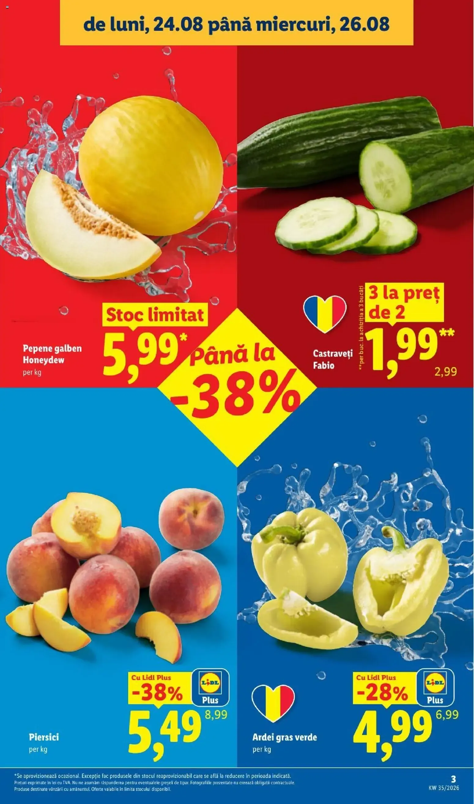 Catalog LIDL: Ieftin și înainte, și după ziua de salariu (Ofertas del 24 al 30 de agosto de 2026) de la 24 august până la 30 august 2026 - Revista Pagina 3