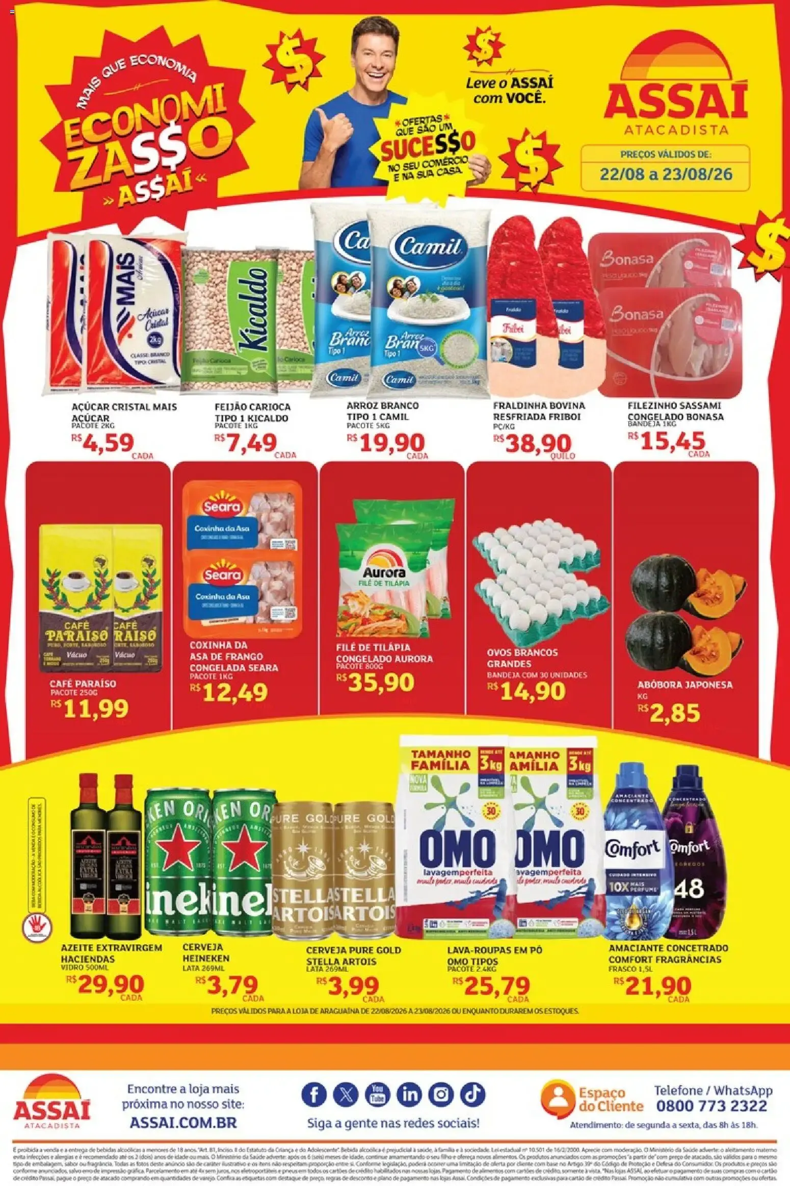 Encarte de Assaí Atacadista ofertas - TO de 22/08/2026 | Promoções Online 22 de agosto até 23 de agosto 2026 - Pagina 1