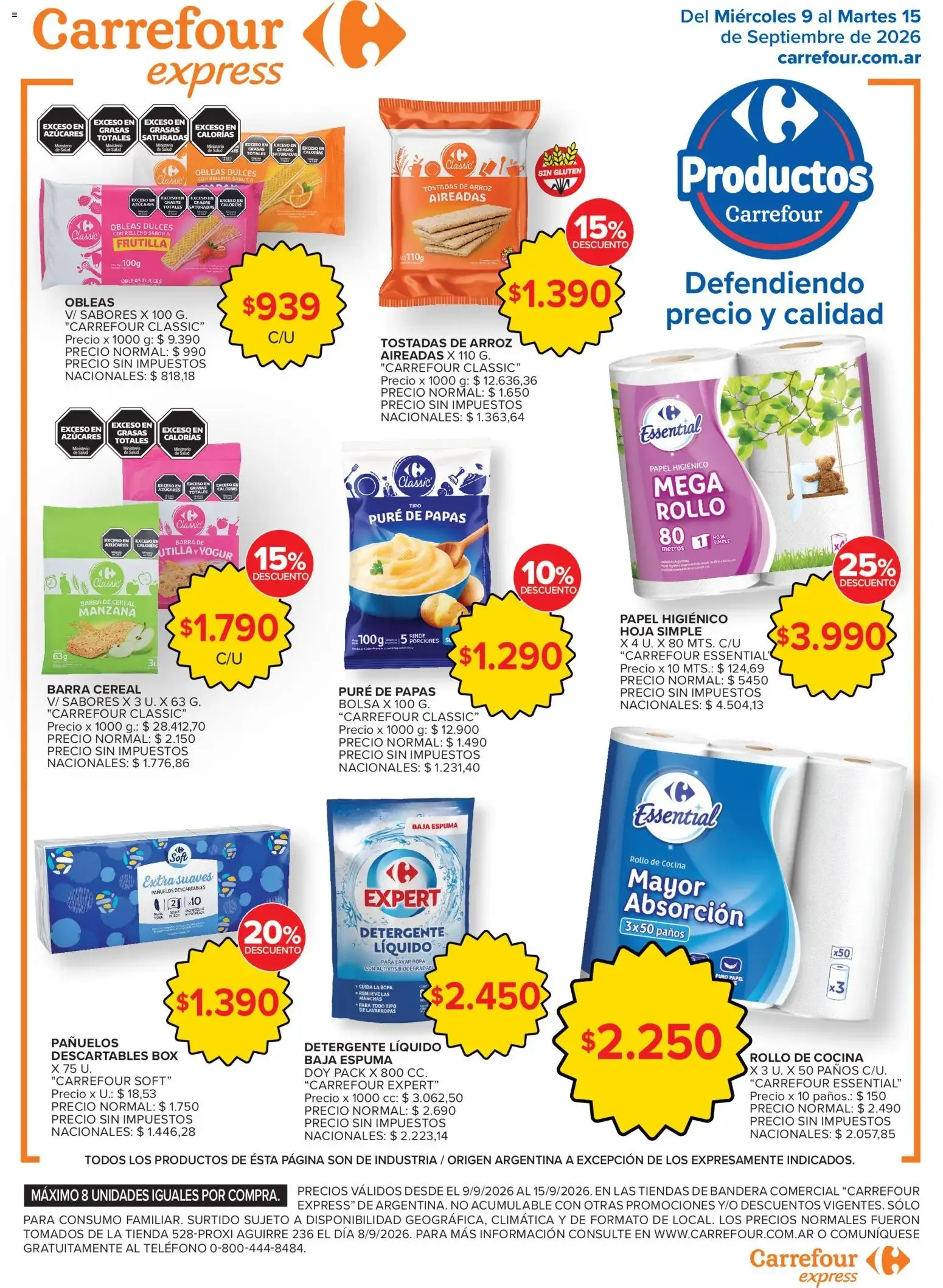 Ofertas de Carrefour Express catálogo del 09/09/2026 - 15/09/2026 9 de septiembre al 15 de septiembre 2026 - Página 4 del catálogo