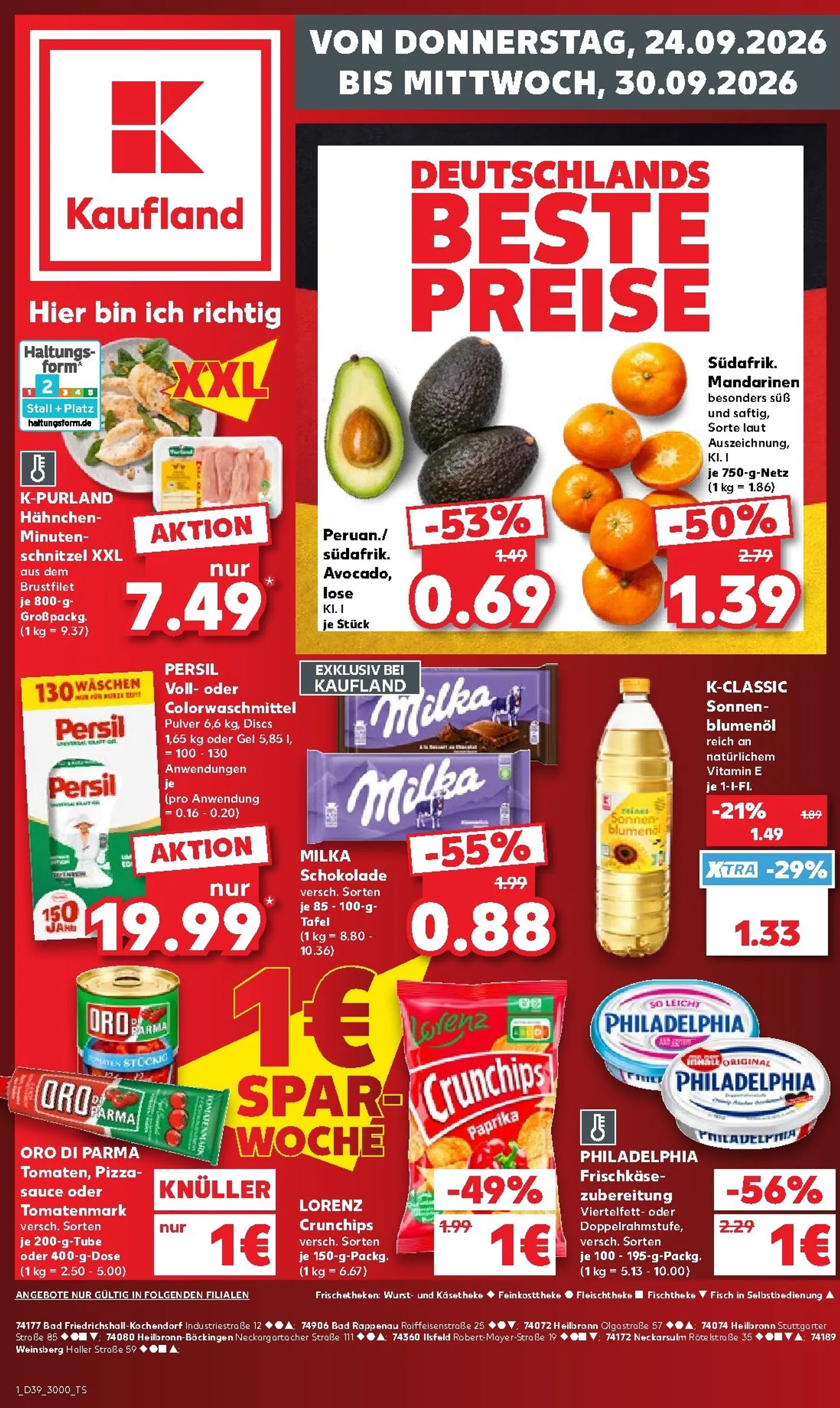 Kaufland Prospekt nächste Woche – von Donnerstag 24.09.2026 bis Mittwoch 30.09.2026 von 24. September bis 30. September 2026 - Prospekt seite 1