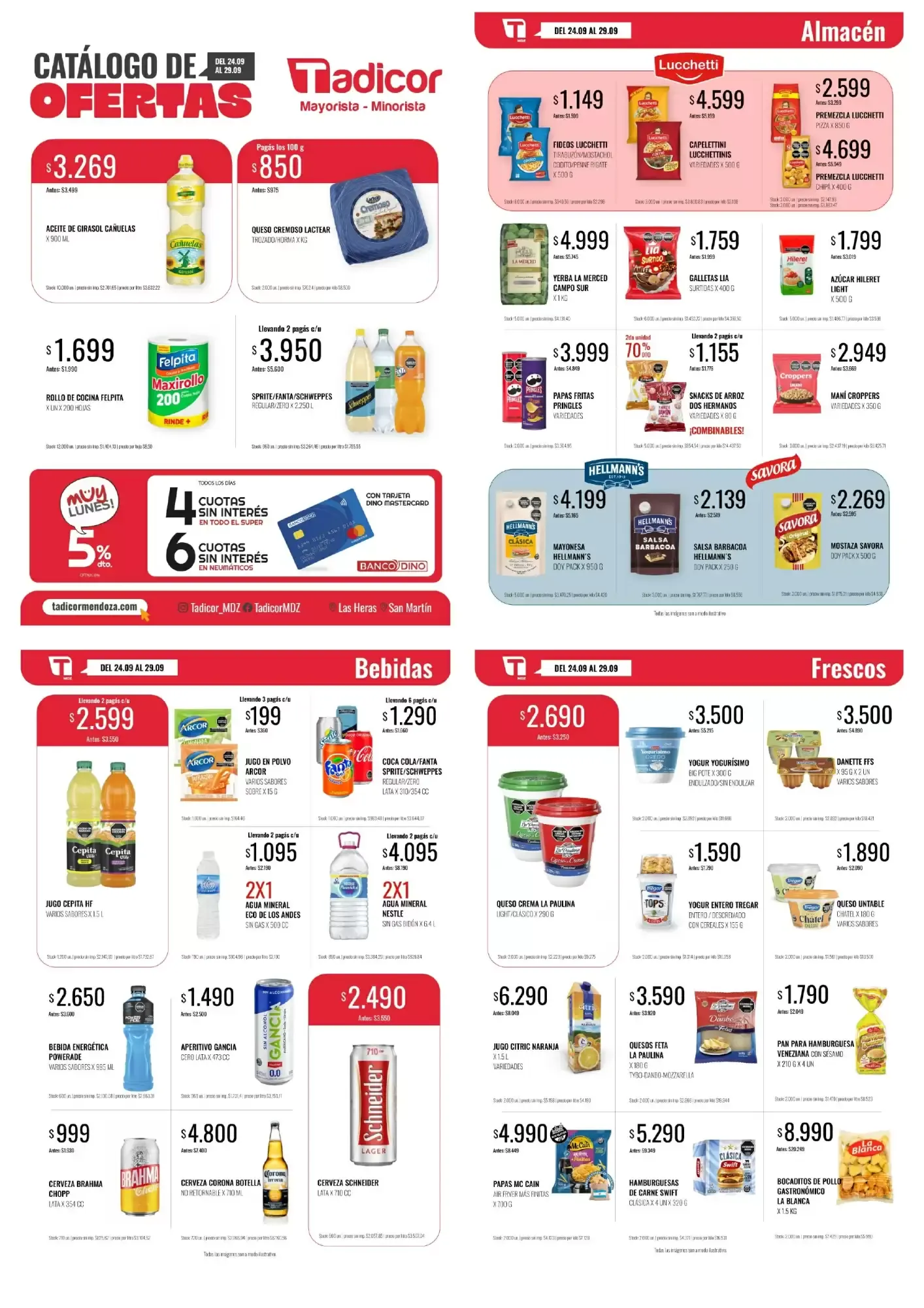 Ofertas de Tadicor Catálogo de Ofertas 24 de septiembre al 29 de septiembre 2026 - Página 1 del catálogo