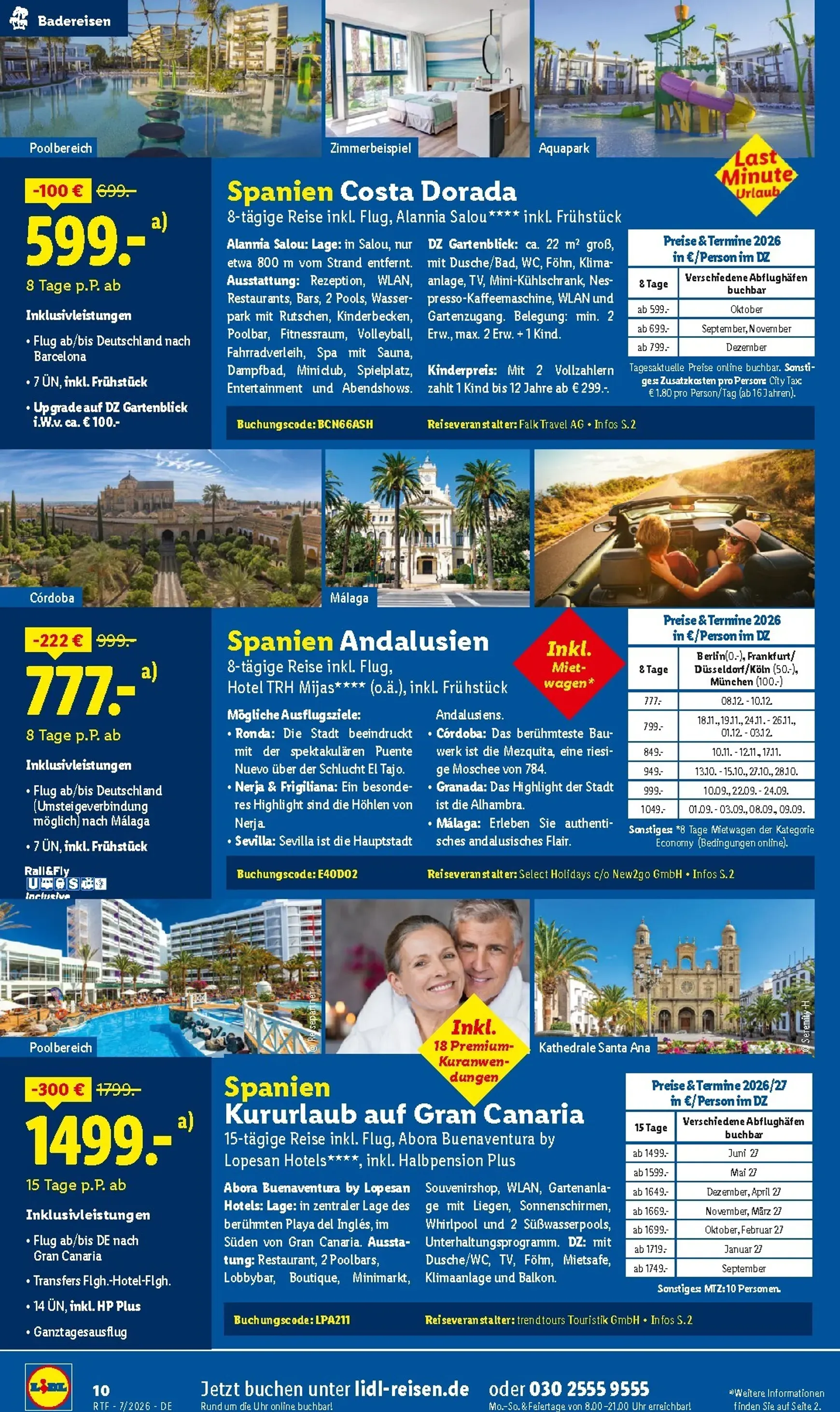 Lidl Reisen: Auf die Berge, fertig, los. Last Minute Urlaub von 15. Juli bis 15. August 2026 - Prospekt seite 10