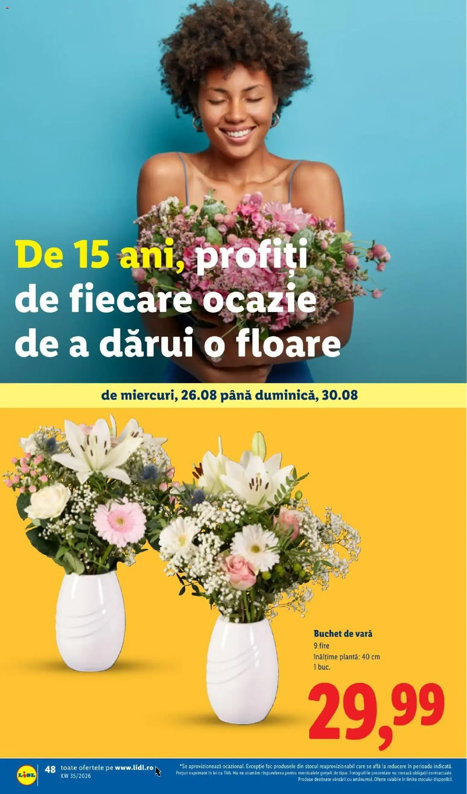 Catalog LIDL: Ieftin și înainte, și după ziua de salariu (Ofertas del 24 al 30 de agosto de 2026) de la 24 august până la 30 august 2026 - Revista Pagina 48