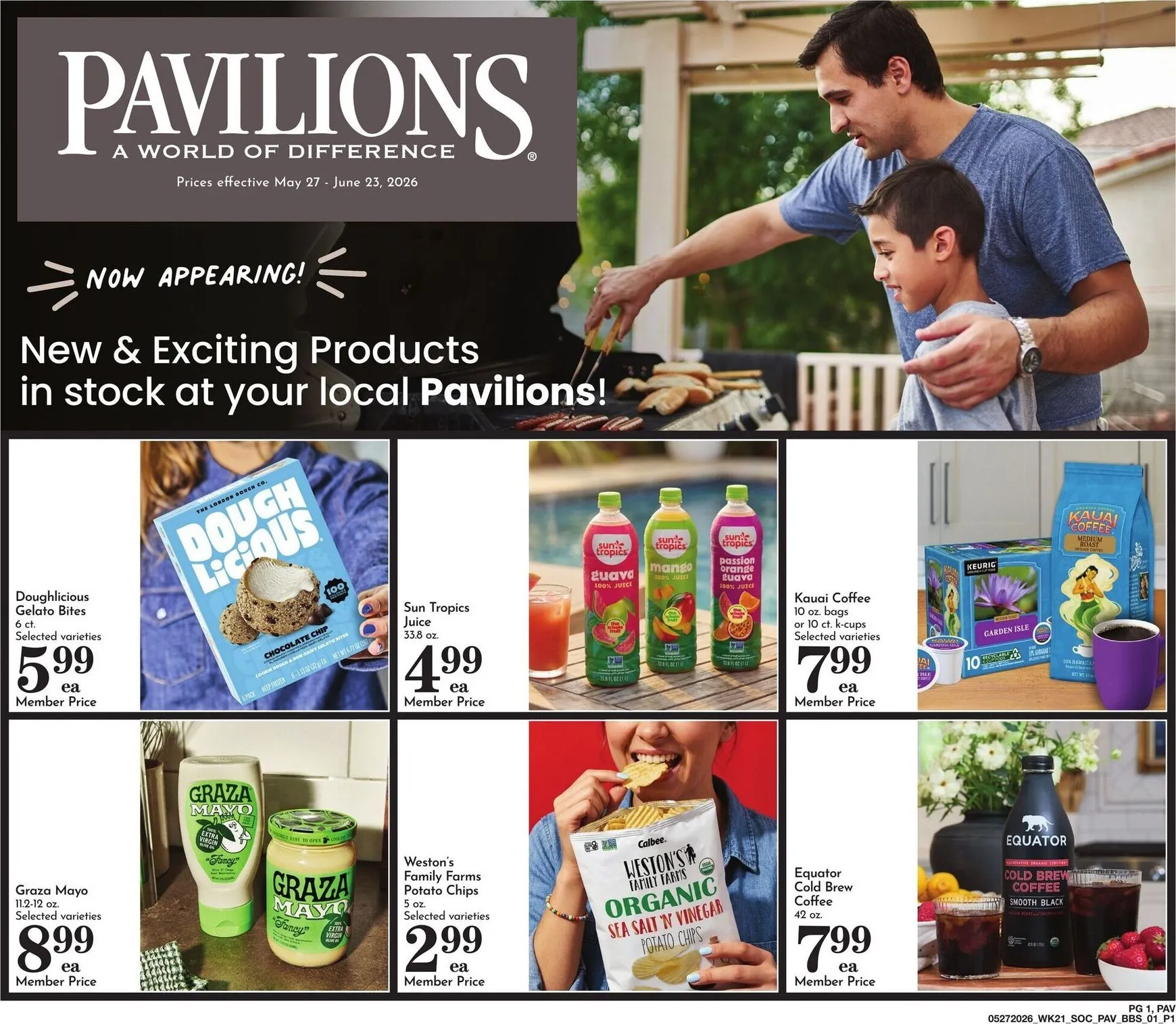 Weekly ad New & Exciting Products in stock at your local Pavilions! from May 27 to June 23 2026 - Page 1