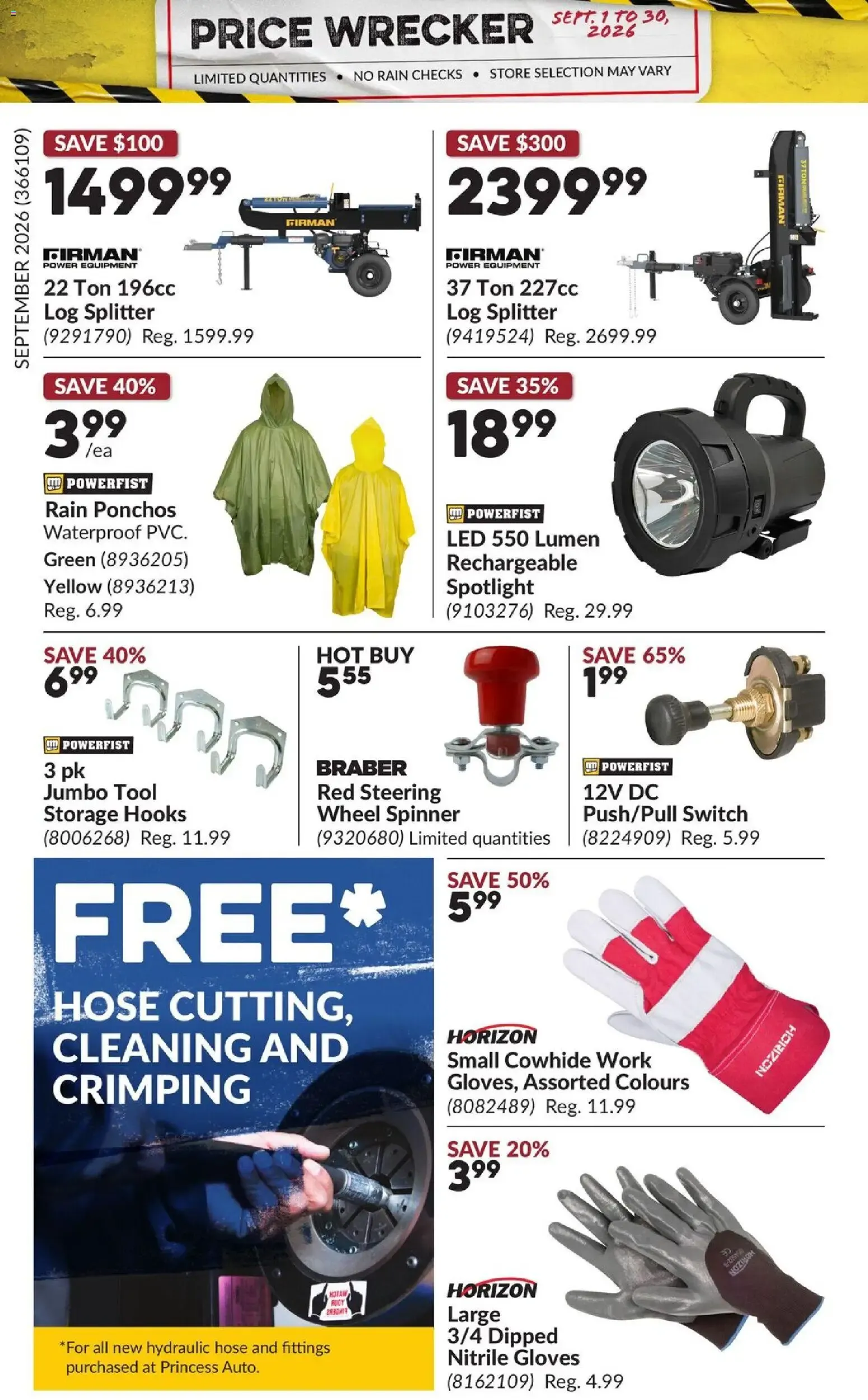 Princess Auto flyer- Price Wrecker from Sep 1, 2026 > weekly specials & deals from September 1 to September 30 2026 - flyer page 7