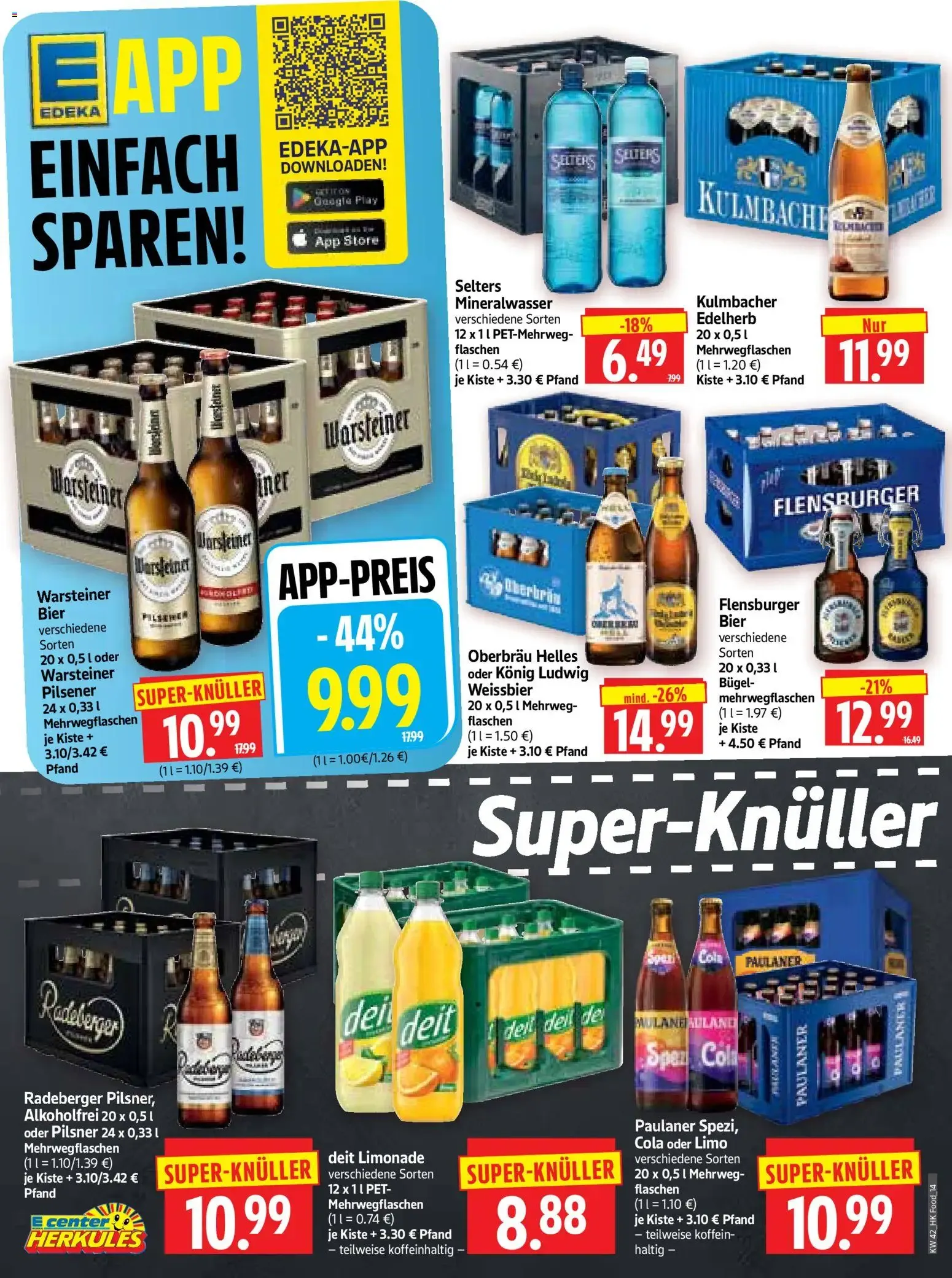 HERKULES EDEKA APP Prospekt von 12. Oktober bis 17. Oktober 2026 - Prospekt seite 14