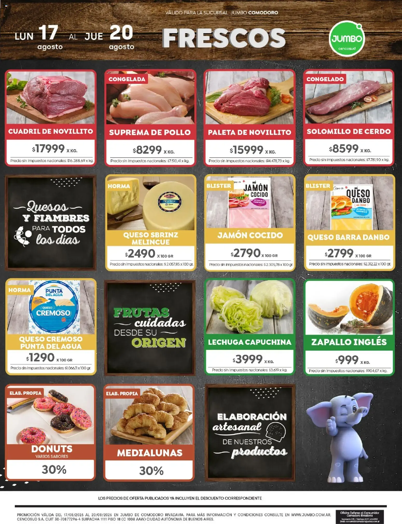 Ofertas de Jumbo - Ofertas | Comodoro del 17/08/2026 - 20/08/2026 17 de agosto al 20 de agosto 2026 - Página 1 del catálogo