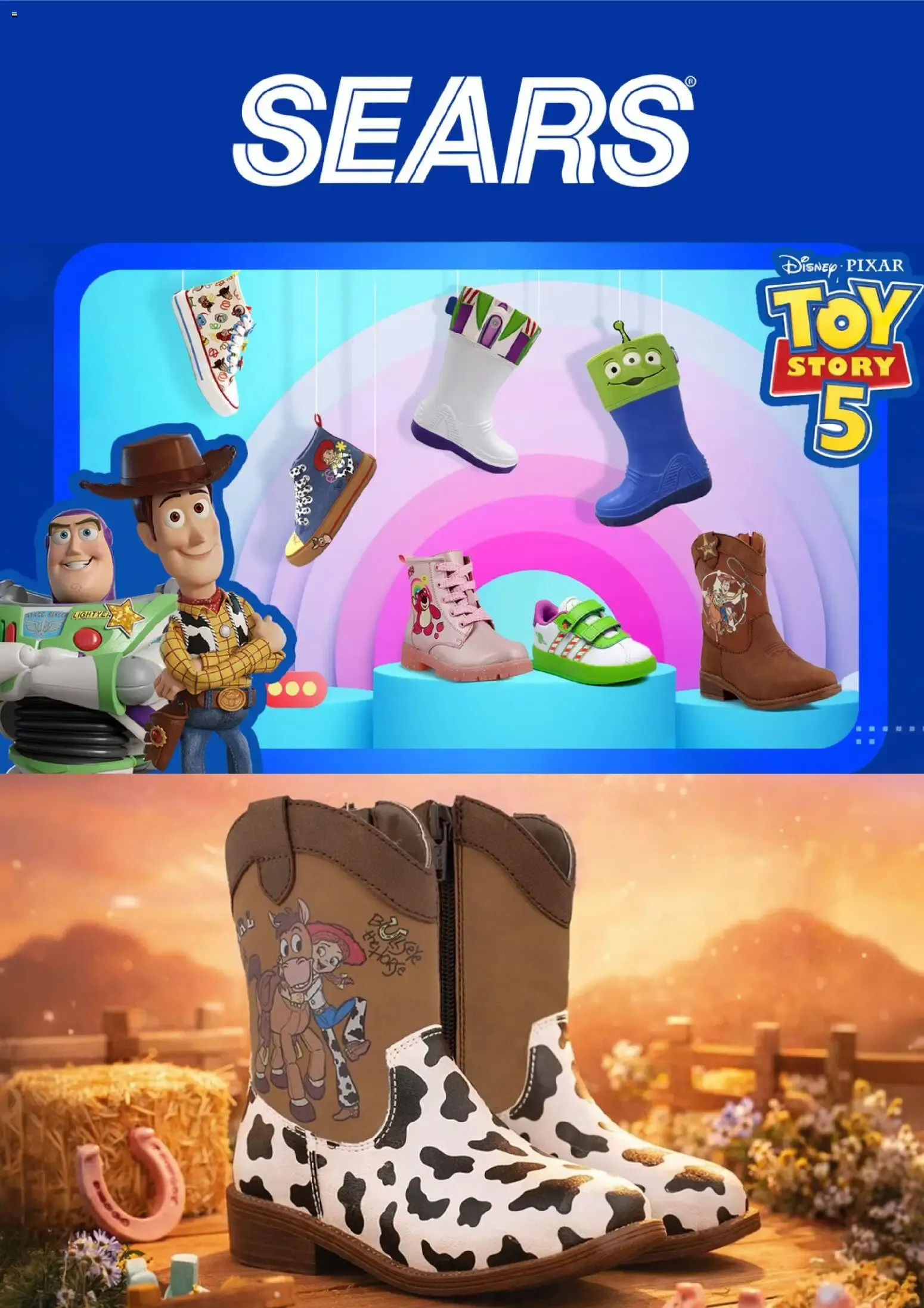 Sears: Calzado infantil de Toy Story 5 - Promociones